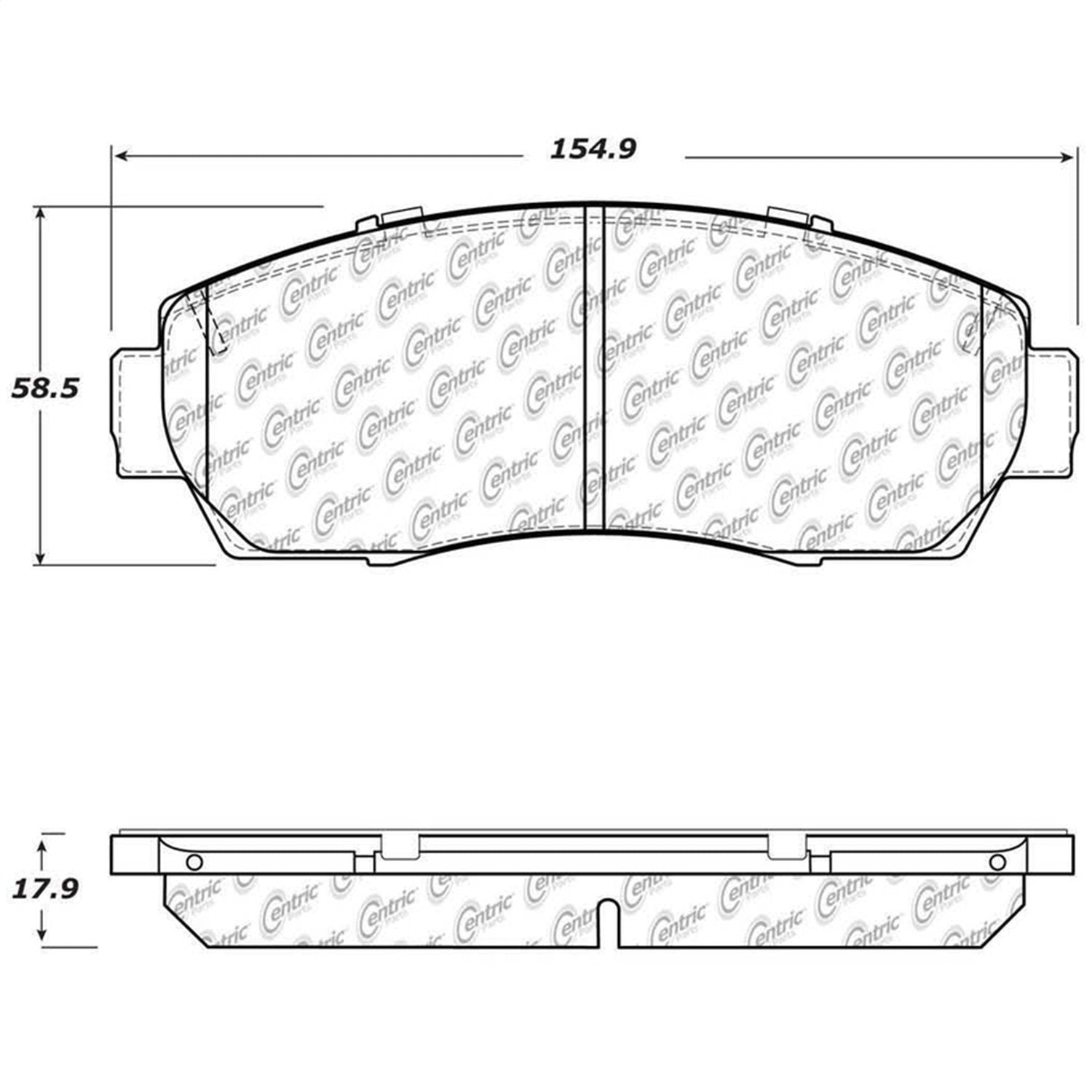 Front StopTech 308.15210 Brake Pads with Shims and Hardware Street