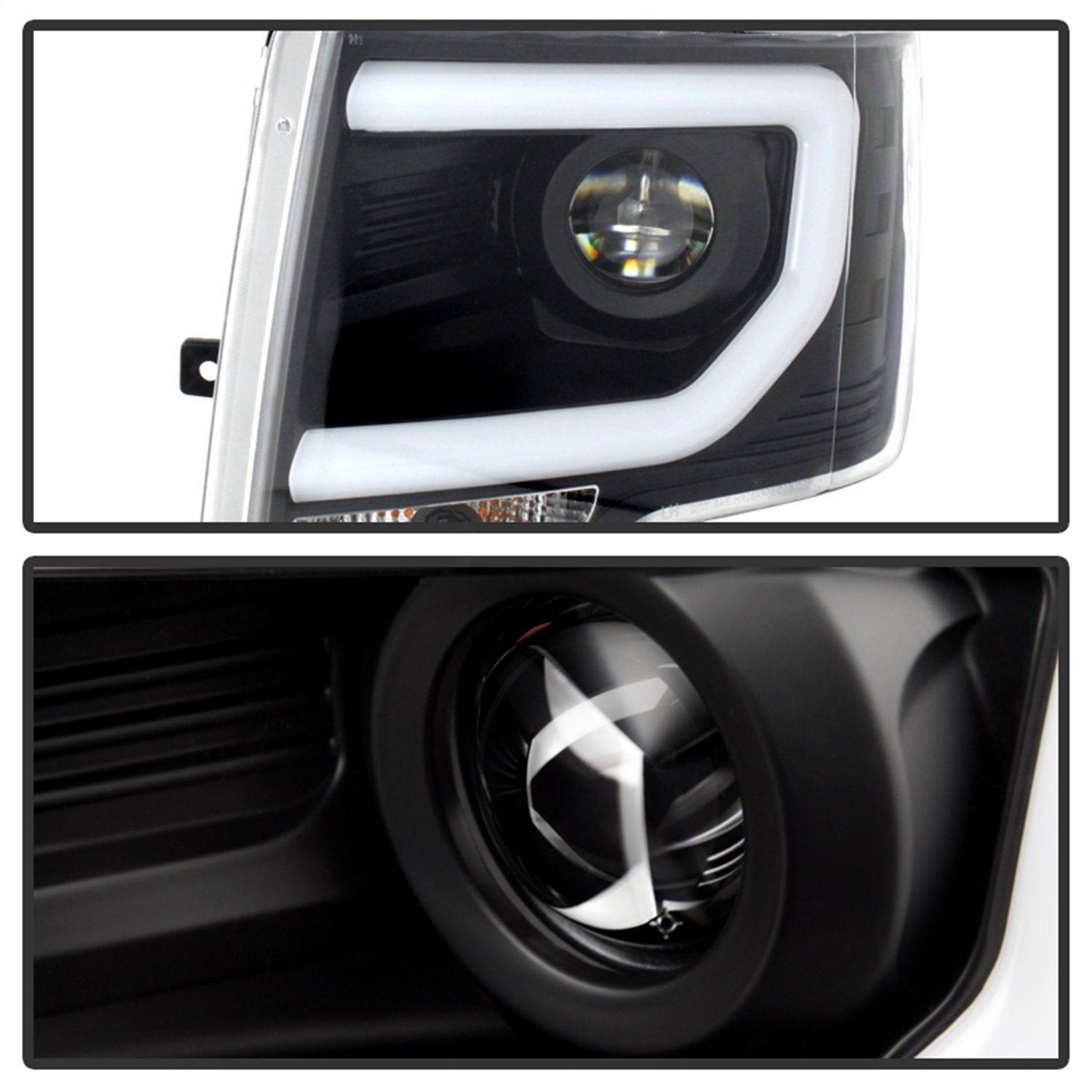 Auto Spyder 5077646 Projector Style Headlights Black/Clear