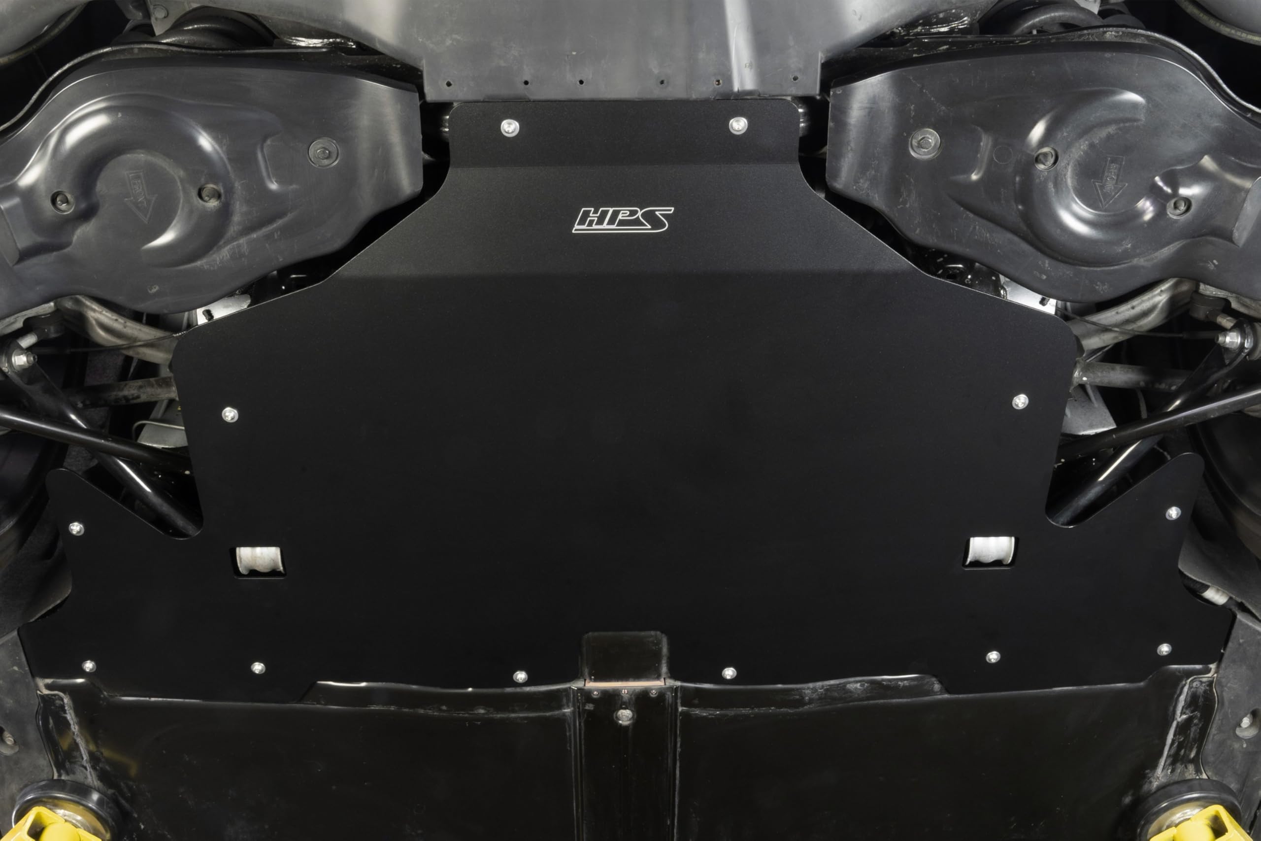 Black HPS Rear Aluminum Skid Plate Undertray Protection Shield Compatible for 2017-2023 Tesla Model 3 2020-2023 Model Y, SP-102