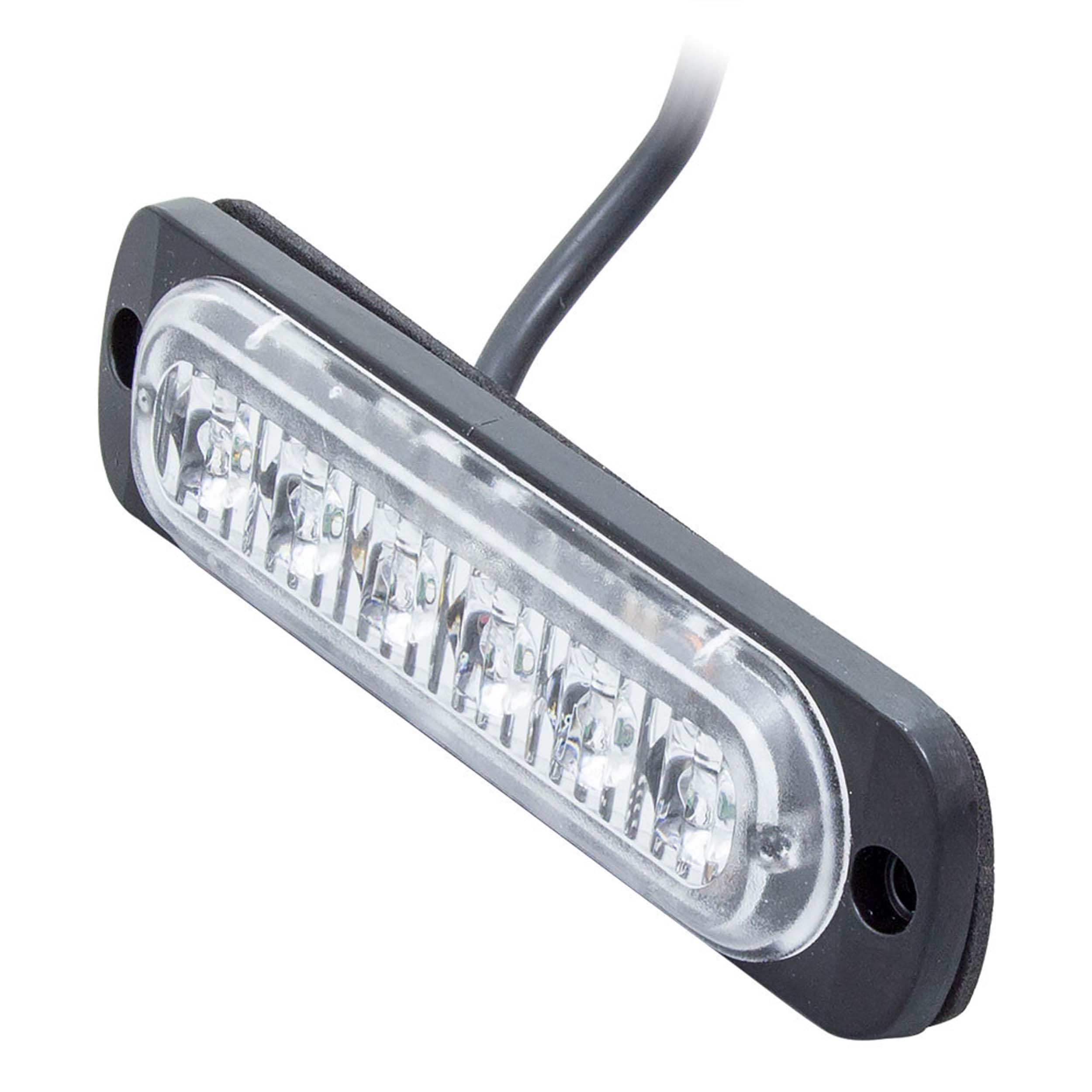 Heise Marker Lights Bi-Color Blue/Red - 4.4 Inch - 6 Led