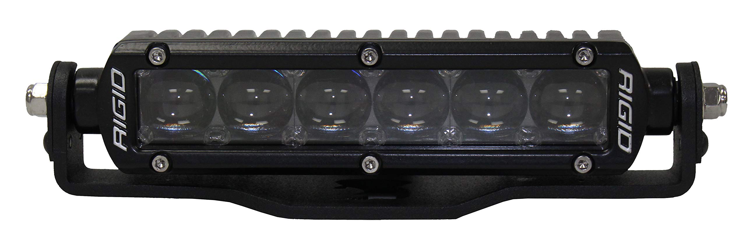 Go Rhino Center Light Hood Mounts - 6" Single Row LED Bar | Mild Steel, Textured Black | 732060T | Fits 1973 - 1987 Chevrolet/GMC C/K Series Pick up w/ Short Bed & Others (See description)