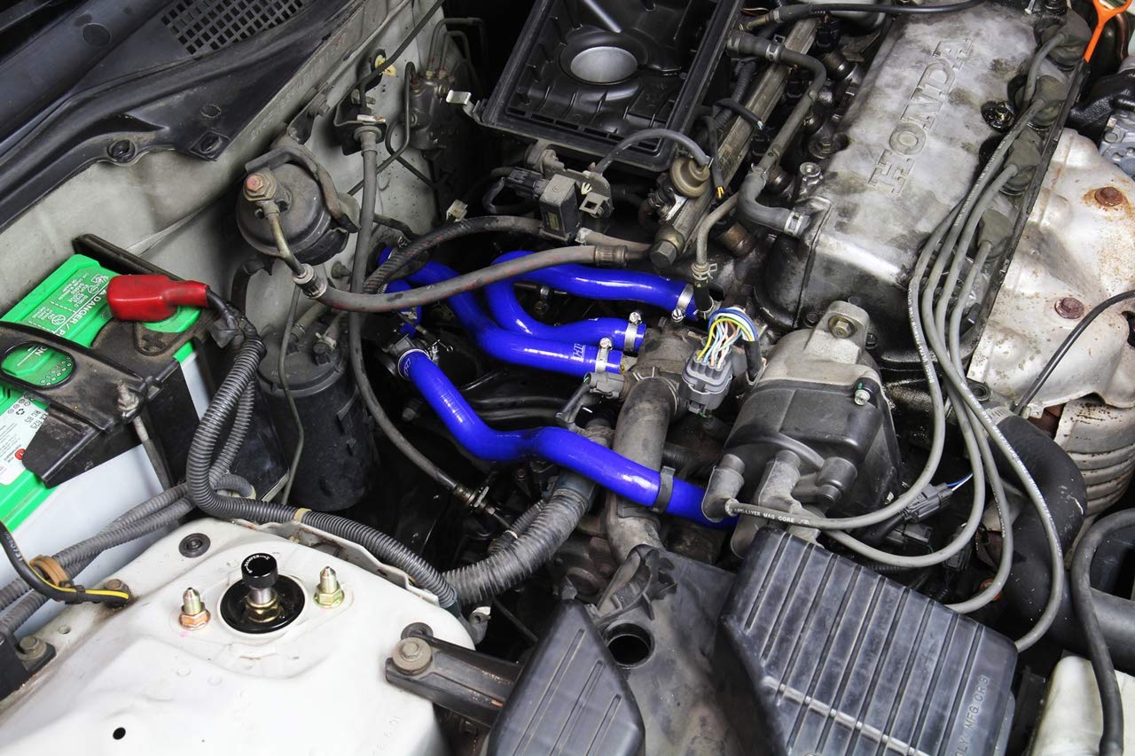 3-ply HPS Blue Reinforced Silicone Heater Coolant Hose Kit 57-1773-BLUE