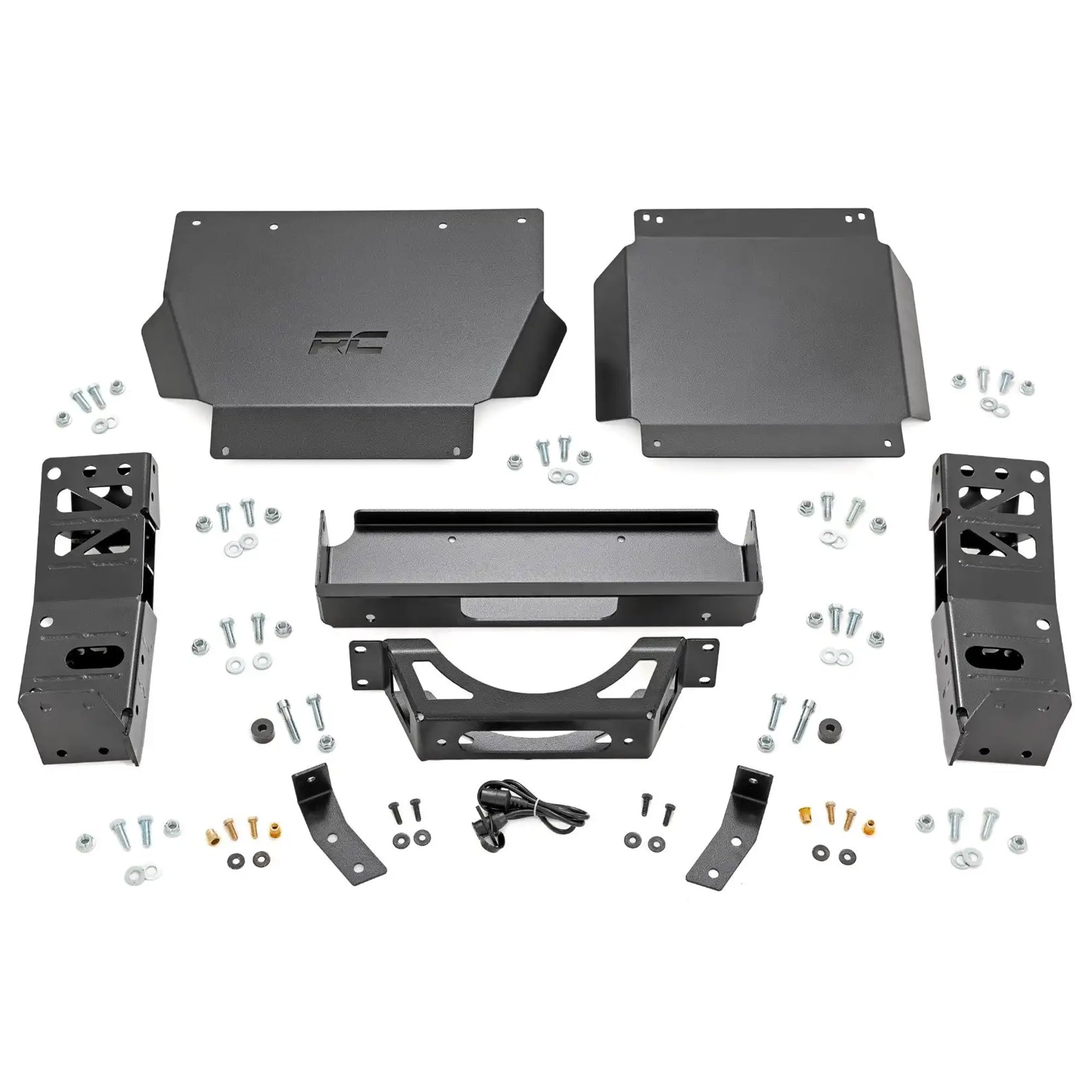 Hidden Winch Mount for Toyota Tacoma 4WD (2024) - Rough Country Fits PRO9500S/PRO12000S Series Winch (Winch Mount Only)