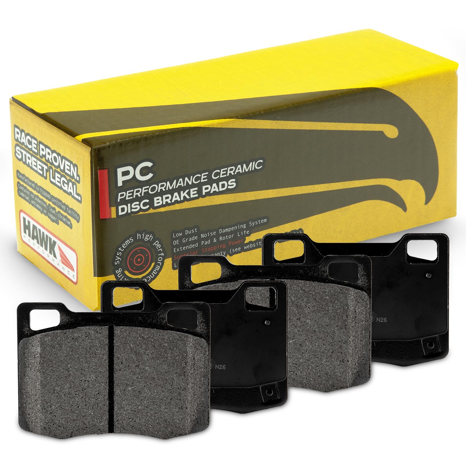 Performance Hawk HB929Z.618 Ceramic Street Brake Pads