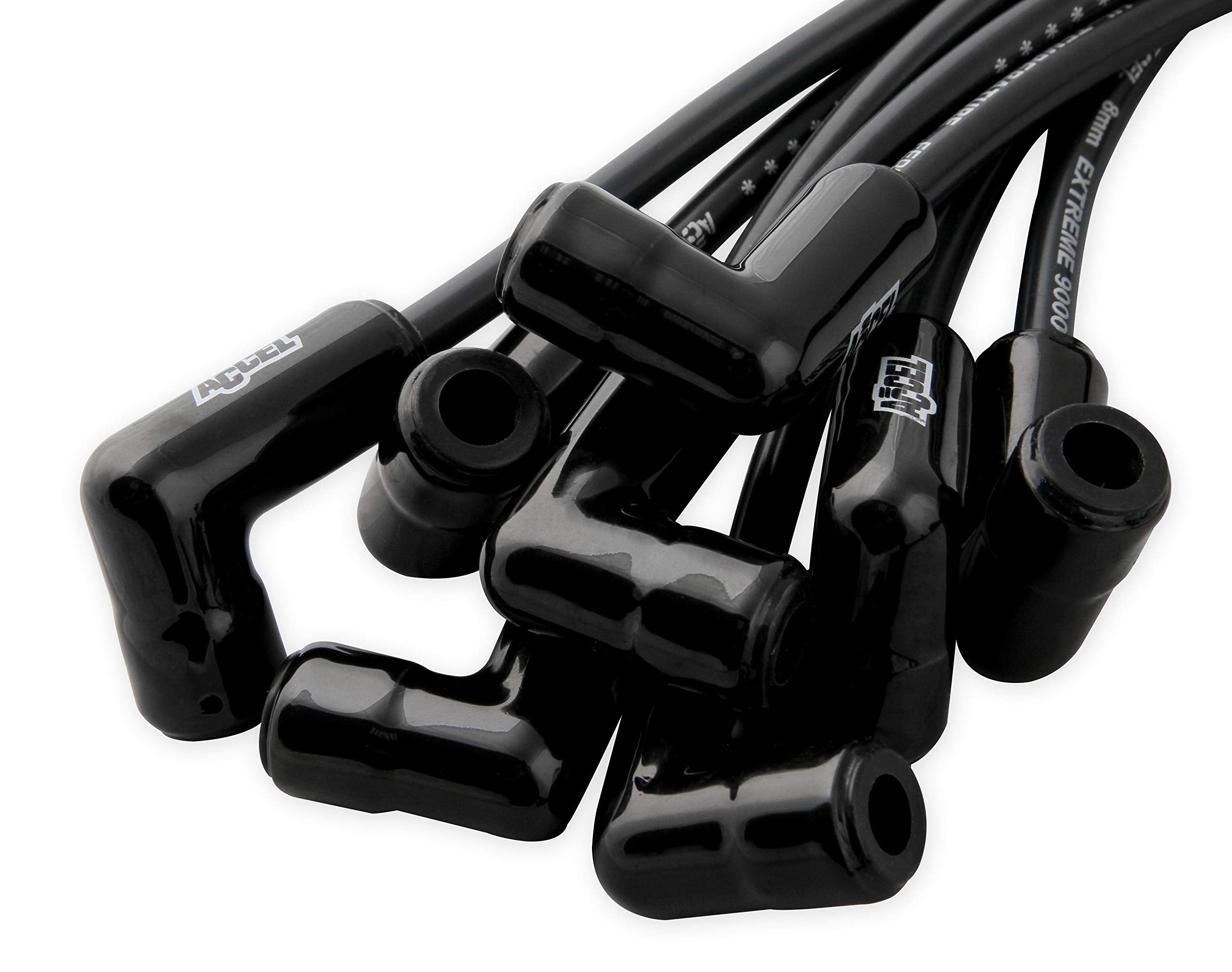 Extreme 9000 ACCEL 9011CK Spark Plug Wire Set Black Ceramic Boot