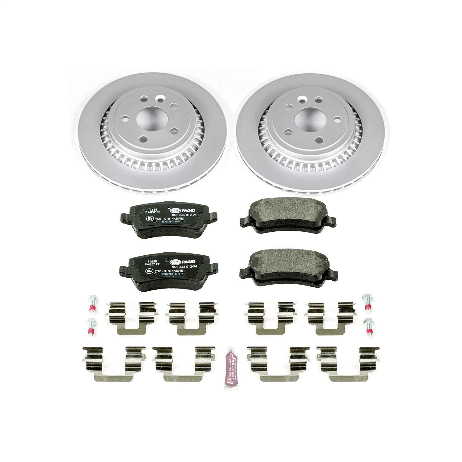 Power Stop ESK5705 Euro-Stop Rear Brake Kit For Volvo XC60 2010-2017 [Model Specific]