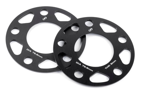 Dinan Wheel Spacers D210-2035 5x120 Bolt Circle - 72.6mm Center Bore - 5mm Thick - Pair