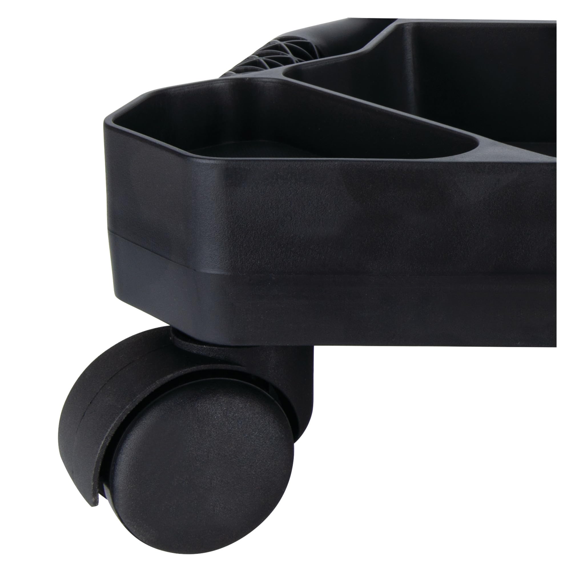 Tool Creeper Performance Tool W85032 Rolling Caddy Tray with 5 Sections for Mechanic Garage and Workshop Organization, Black, 17.13x15.75x4.75-Inches