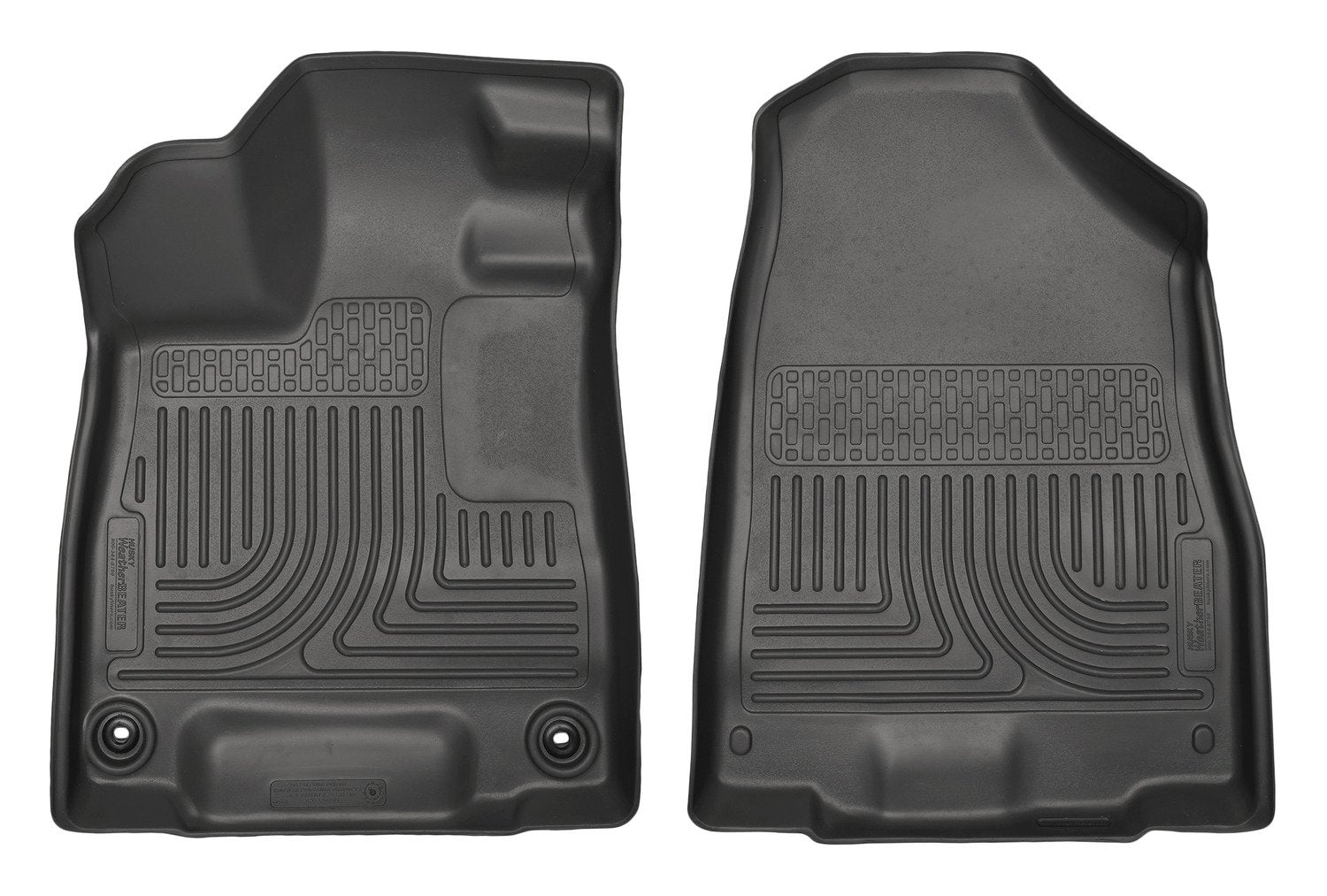 Weatherbeater Husky Liners Floor Mats | Fits 2014-2020 Acura MDX | Front Row, 2-pc Black - 18401
