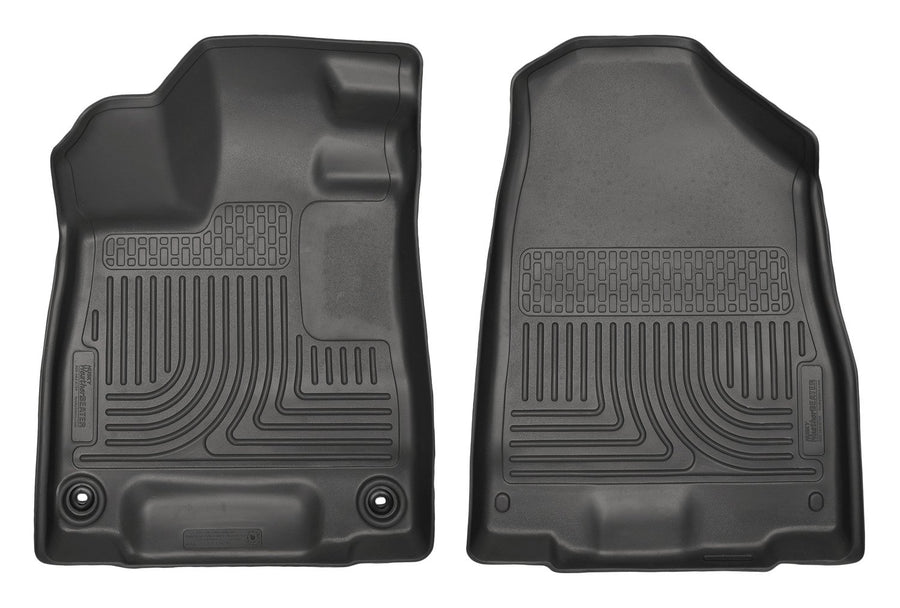 Weatherbeater Husky Liners Floor Mats | Fits 2014-2020 Acura MDX | Front Row, 2-pc Black - 18401