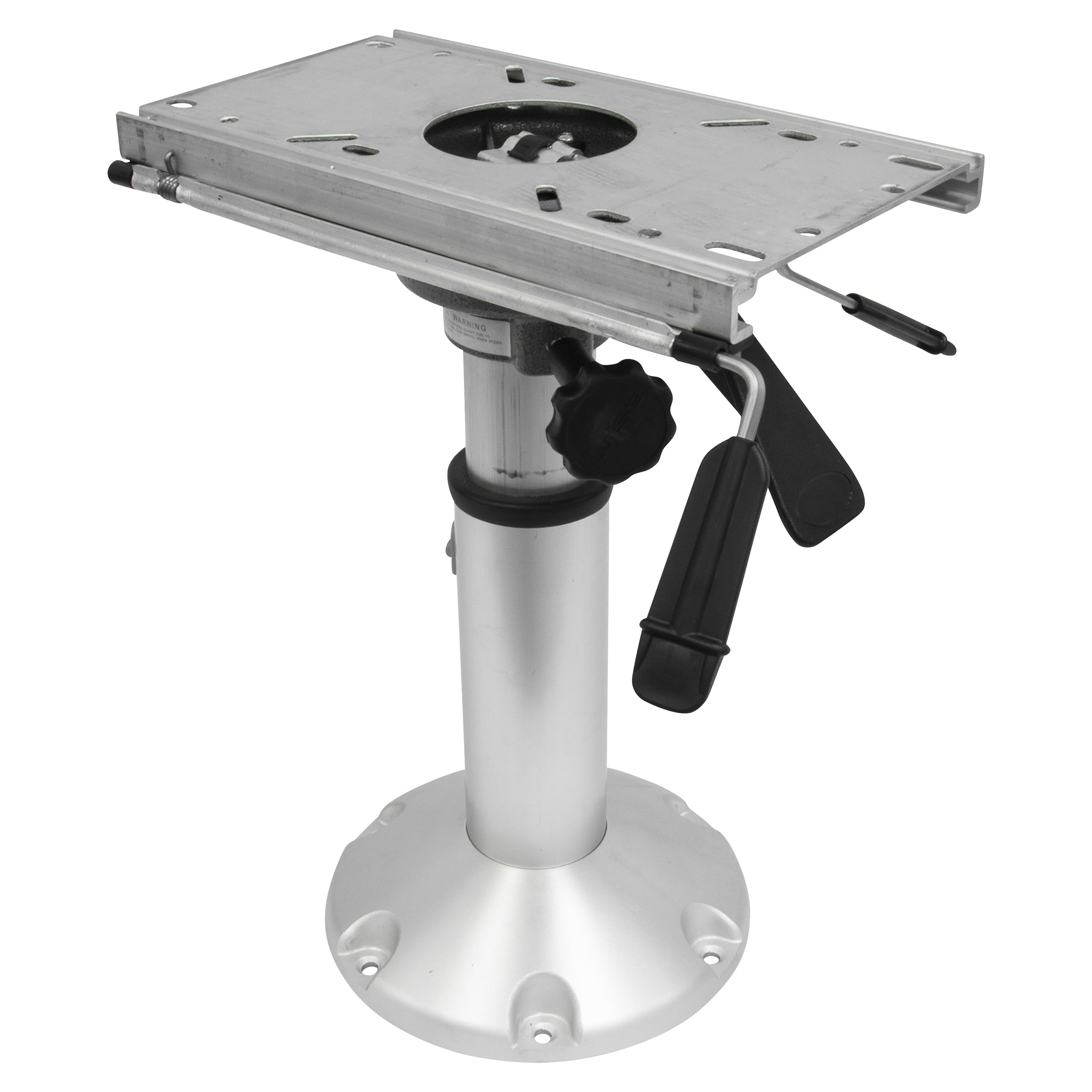 8WP144 Wise Standard Mainstay Air Power Pedestal with Locking Swivel and Slide, Silver