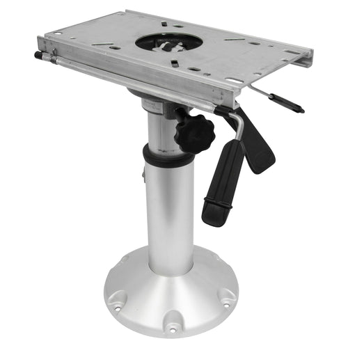 8WP144 Wise Standard Mainstay Air Power Pedestal with Locking Swivel and Slide, Silver