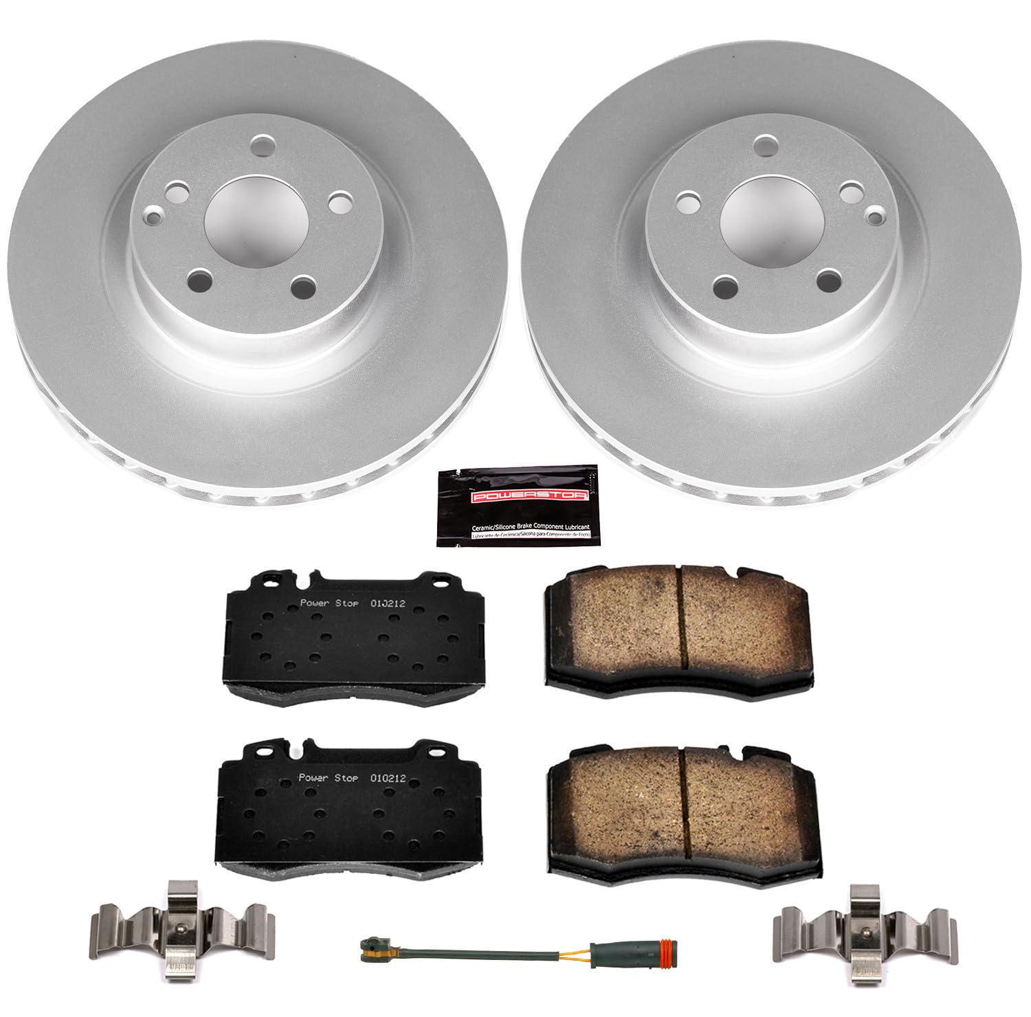 Power Stop Front CRK6601 Z23 Evolution Geomet Coated Brake Kit For Mercedes-Benz CLS550 2007-2011 [Model Specific]