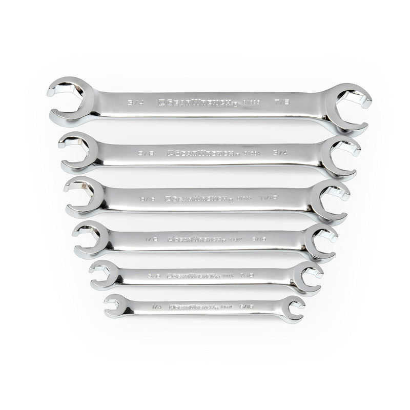 6 Pc. GEARWRENCH Flare Nut Wrench Set, SAE - 81907