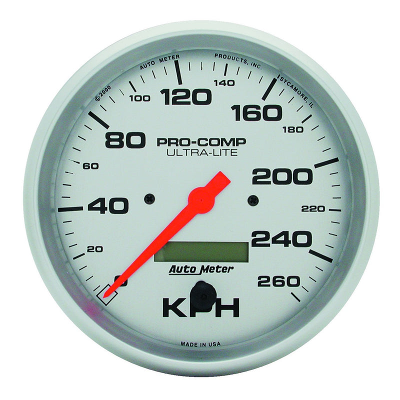 Ultra-Lite Auto Meter 4489M Speedometer in-Dash Programmable Gauge