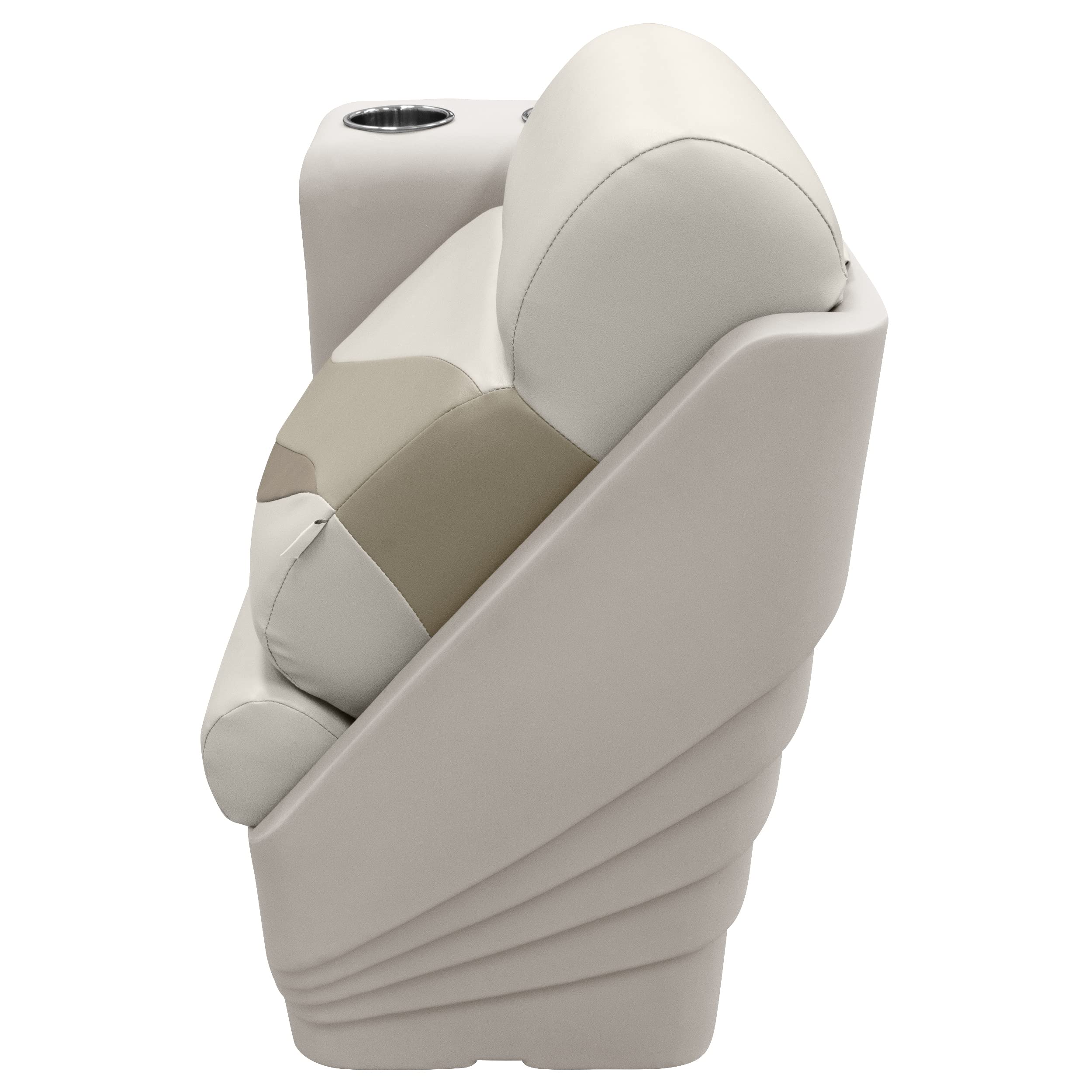 Wise Premier Series BM13006L-1066 Pontoon Left Lean Back Recliner, Stone/Mocha Java/Khaki