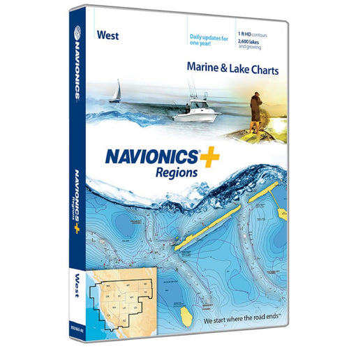 West Marine and Lake Charts Navionics Plus on SD/MSD