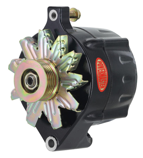 Alt Ford Powermaster Upgrade Black 150A 16 Volt Smooth Look™ 6 grv Pulley 1-Wire