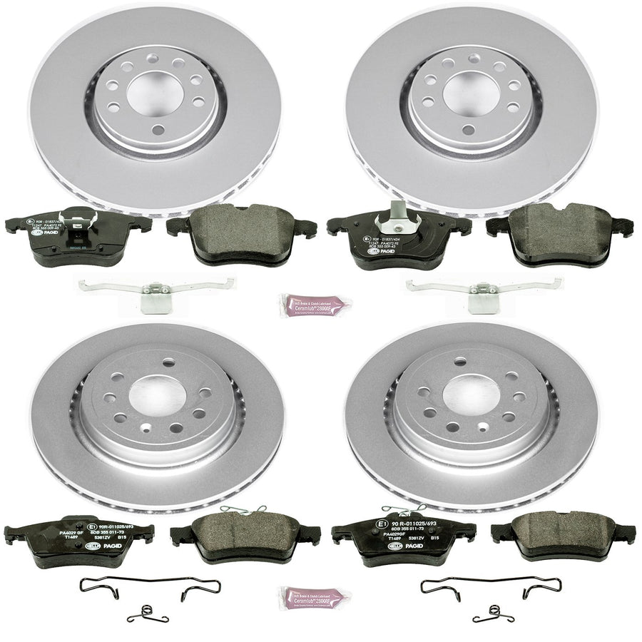 Euro-Stop Brake Kit Power Stop ESK5348 For Saab 9-3 2003-2011 [Model Specific]