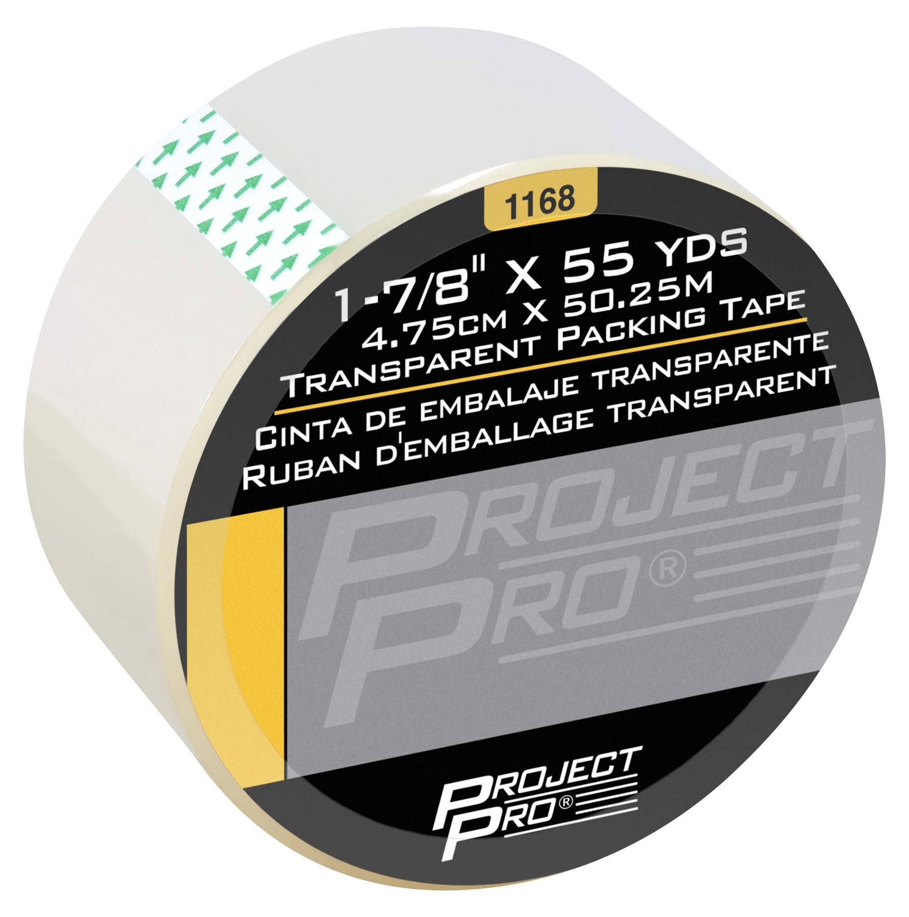 Heavy Duty Performance Tool 1168 Packing Tape - Industrial Grade Adhesive for Secure Shipping and Storage - 1.88-Inches x 60 Yards, 6 Rolls
