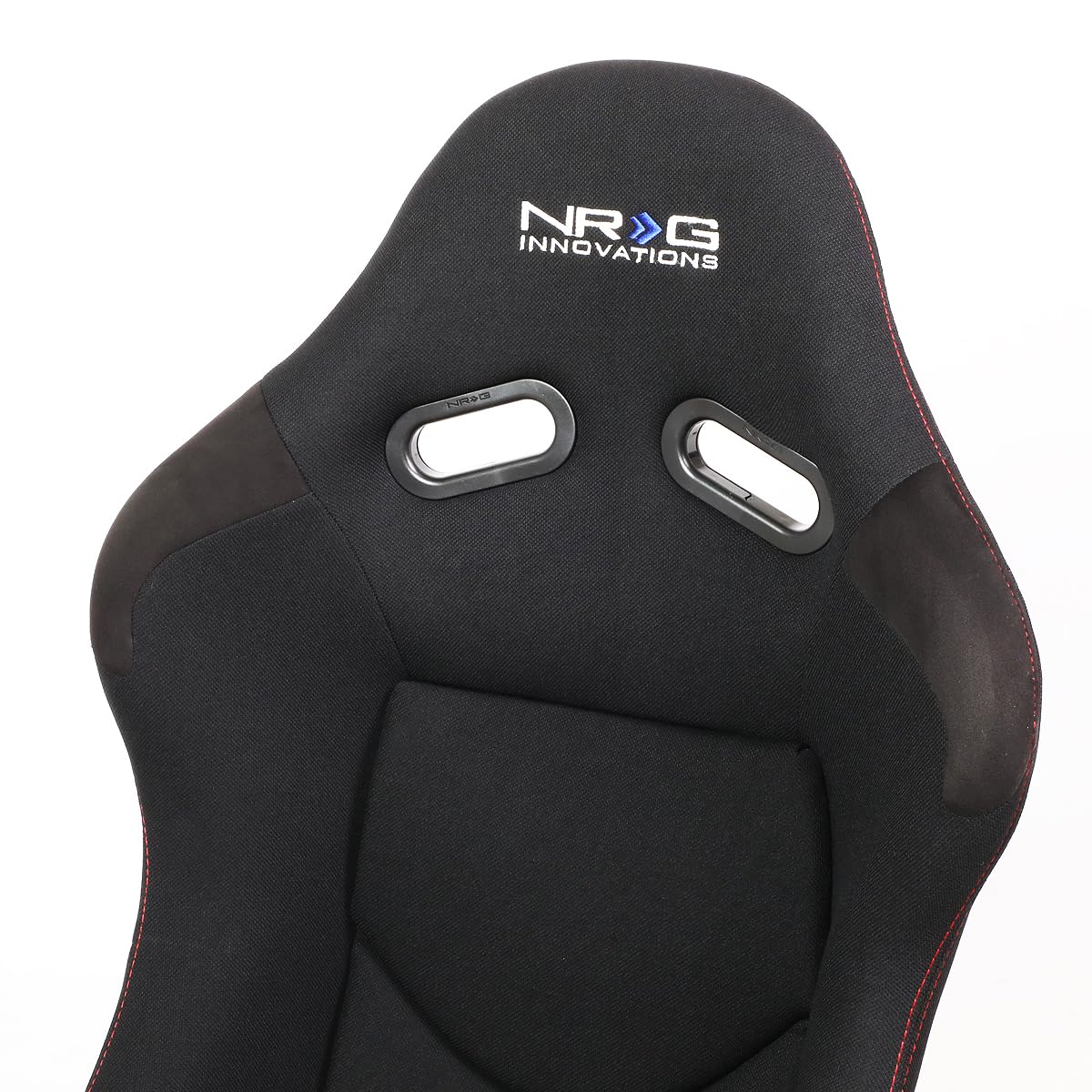 NRG Innovations Universal Recline NRG-RSC-400BK Bucket Seat, Adjustable Reclining Back Racing Seat, Black Cloth FRP Frame w/Bottom Mount, Medium Size