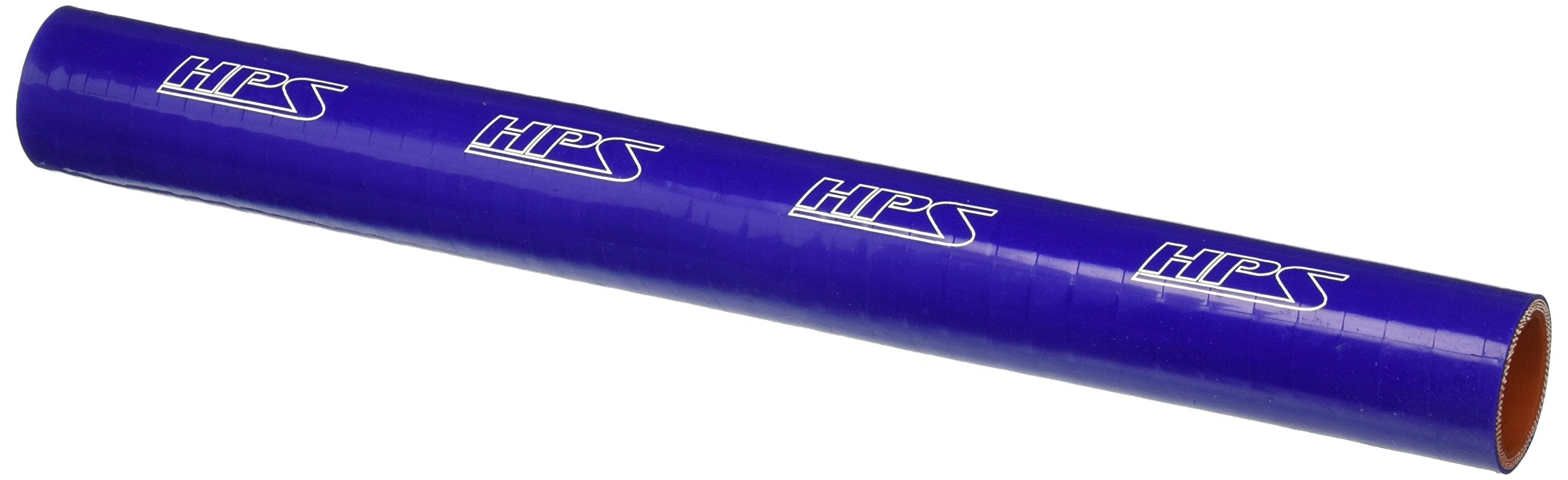 HPS Silicone HTST-100-BLUE High Temperature 4-ply Reinforced Tube Coupler Hose, 90 PSI Maximum Pressure, 12" Length, 1" ID, Blue