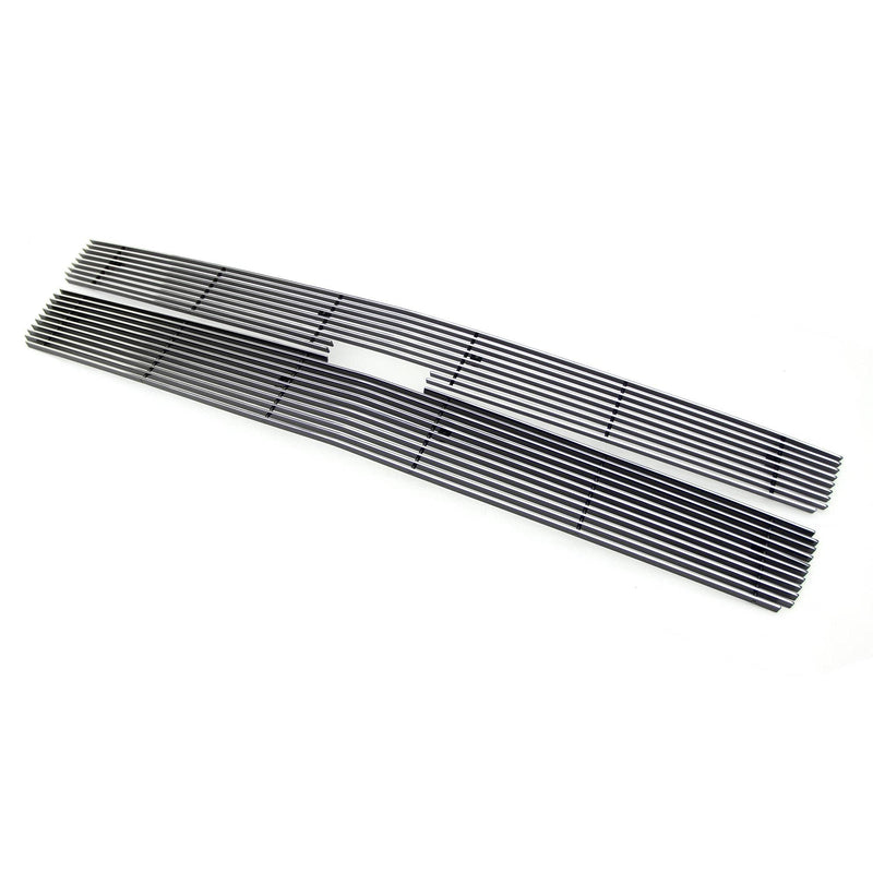 Polished 2007-2010 Silverado HD Billet Grille, 2 Pc, Overlay - PN #21112