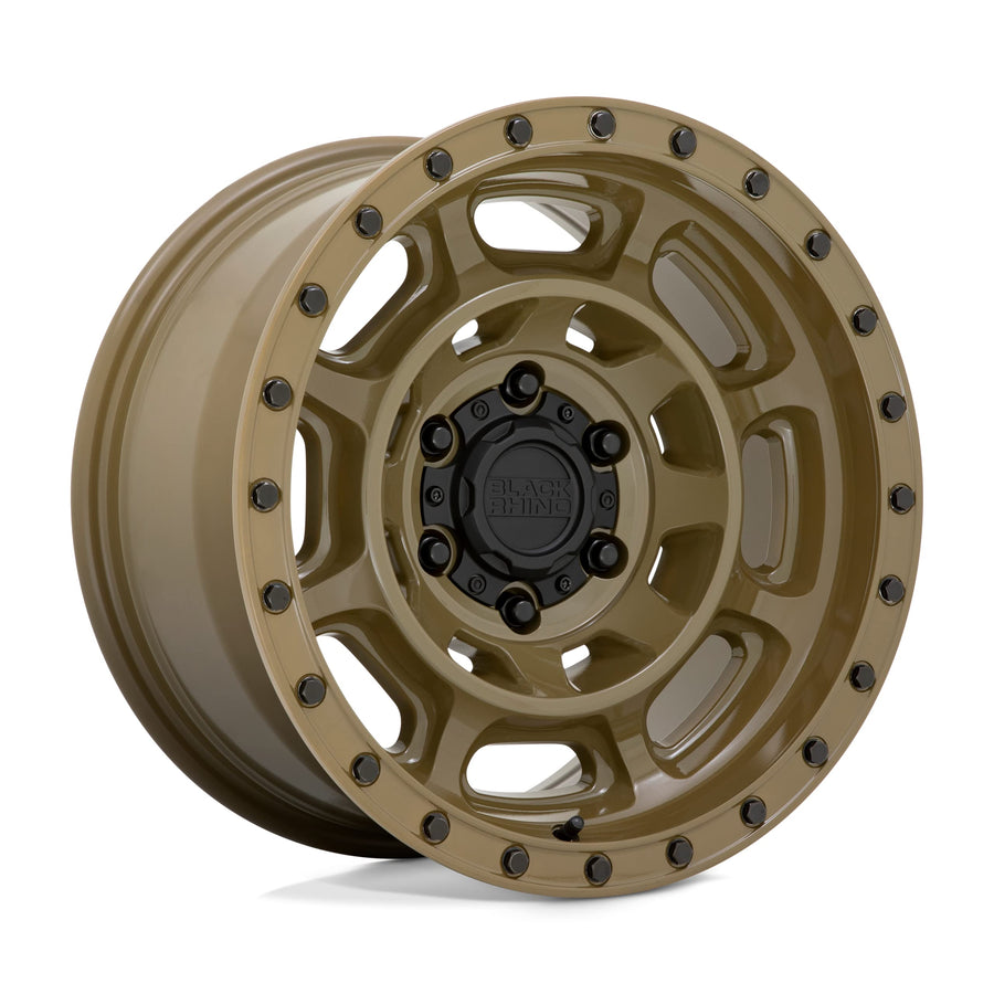 Convoy Black Rhino 17x8.5 6x5.5" -10mm Alligator Green Wheel Rim 17" Inch 1785CNV-06140N12