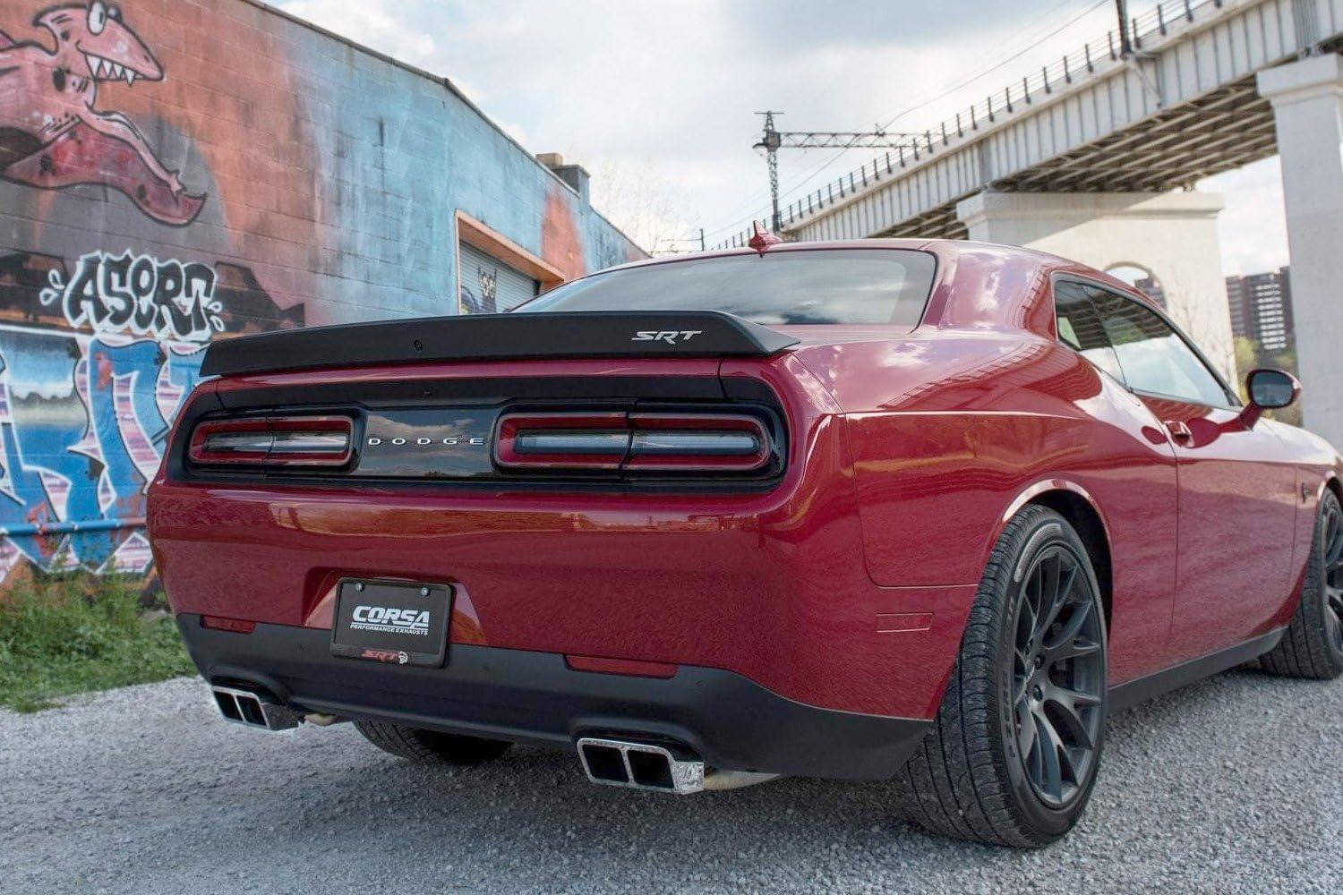 Corsa - 6.4L V8 15-19 Dodge Challenger 2.75in Dual Rear Exit Axle-Back Sport GTX2 Polished Tips (21021)