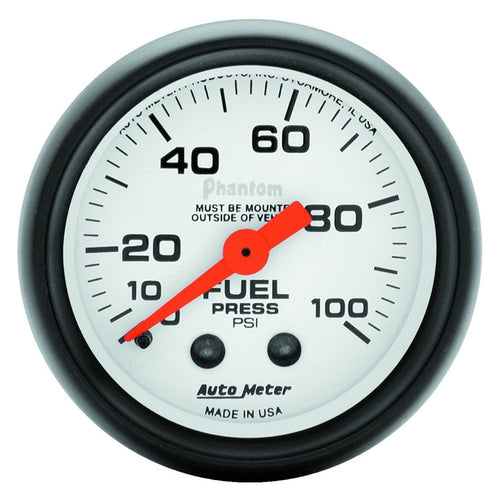 Auto Meter Phantom 5712 Mechanical Fuel Pressure Gauge