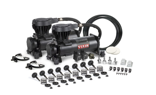 VIAIR 310 Dual Value Pack Stealth Series 200 PSI, Air Ride Suspension, Air Horns, 50% quieter, 100% duty @ 100 PSI, Black,31032