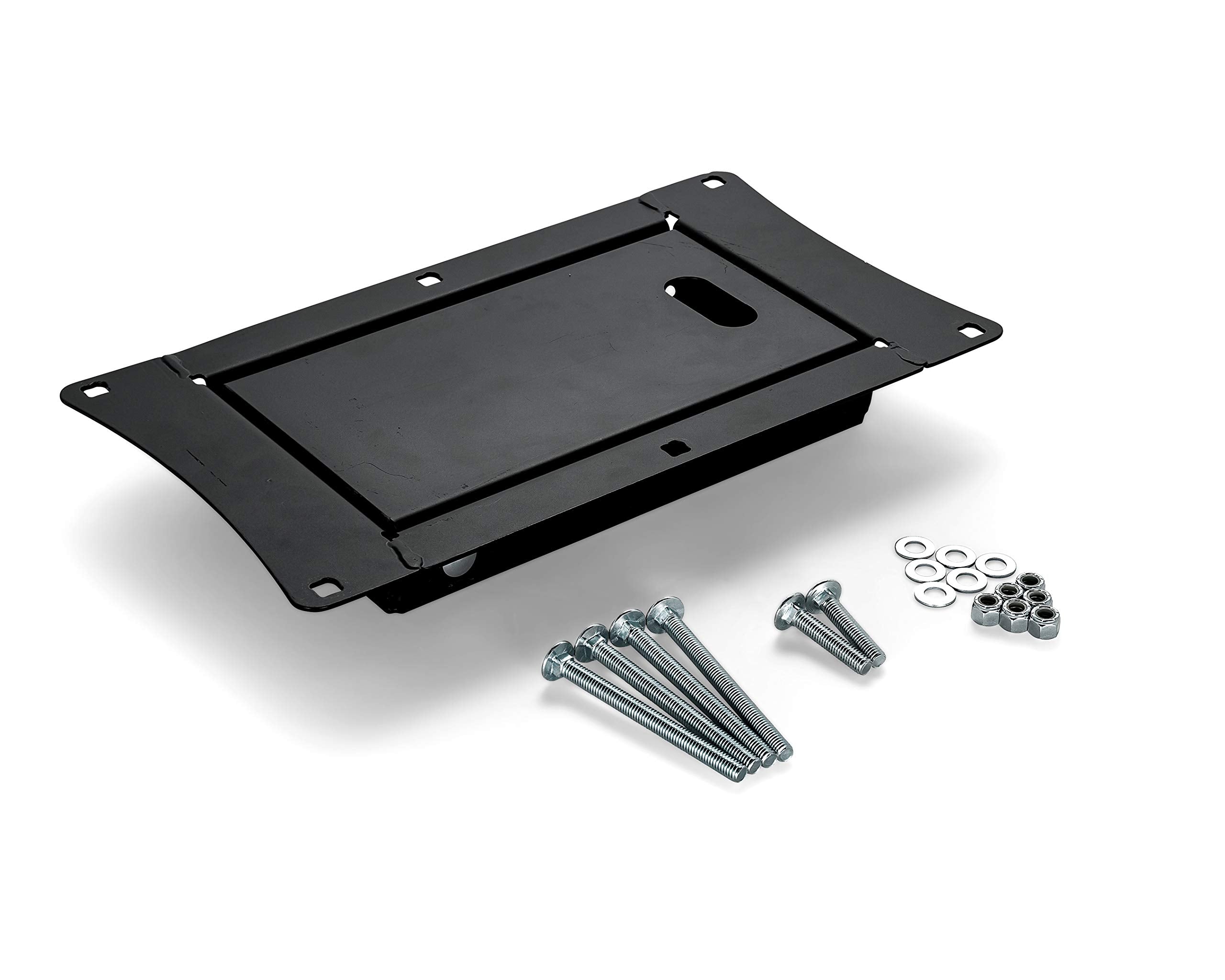 Recessed Camco Motorcycle Wheel Chock - Accommodates Most tire Sizes - Constructed of Powder-Coated Steel (66101)
