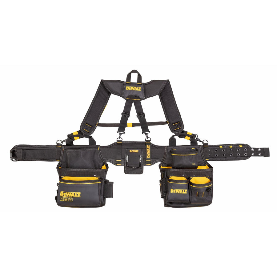DEWALT Tool Belt Professional Organizer With Suspenders and 25 Pockets, Heavy Duty Construction (DWST540602)