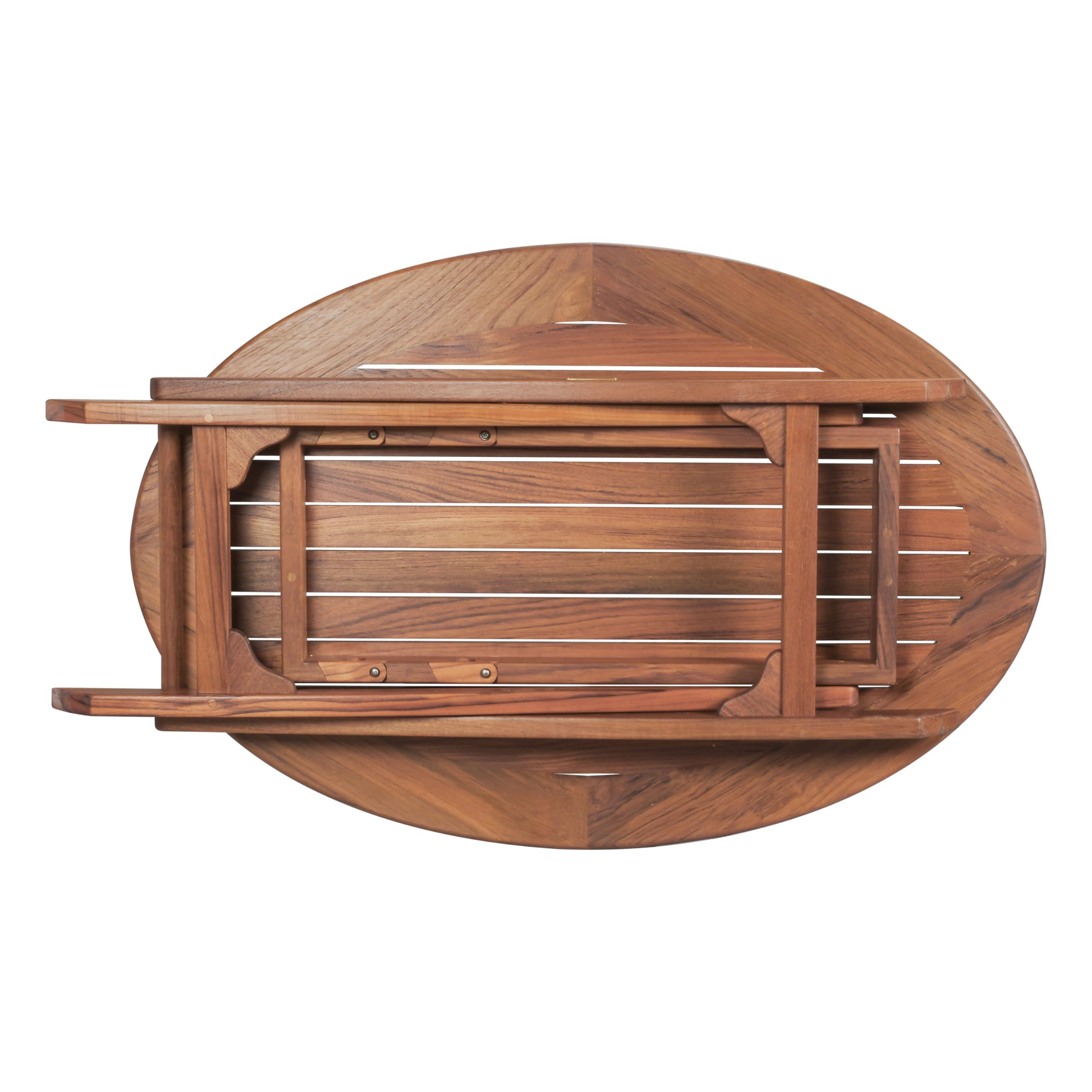 Teak Whitecap 63037 Rembrandt Table Oval Slat Top