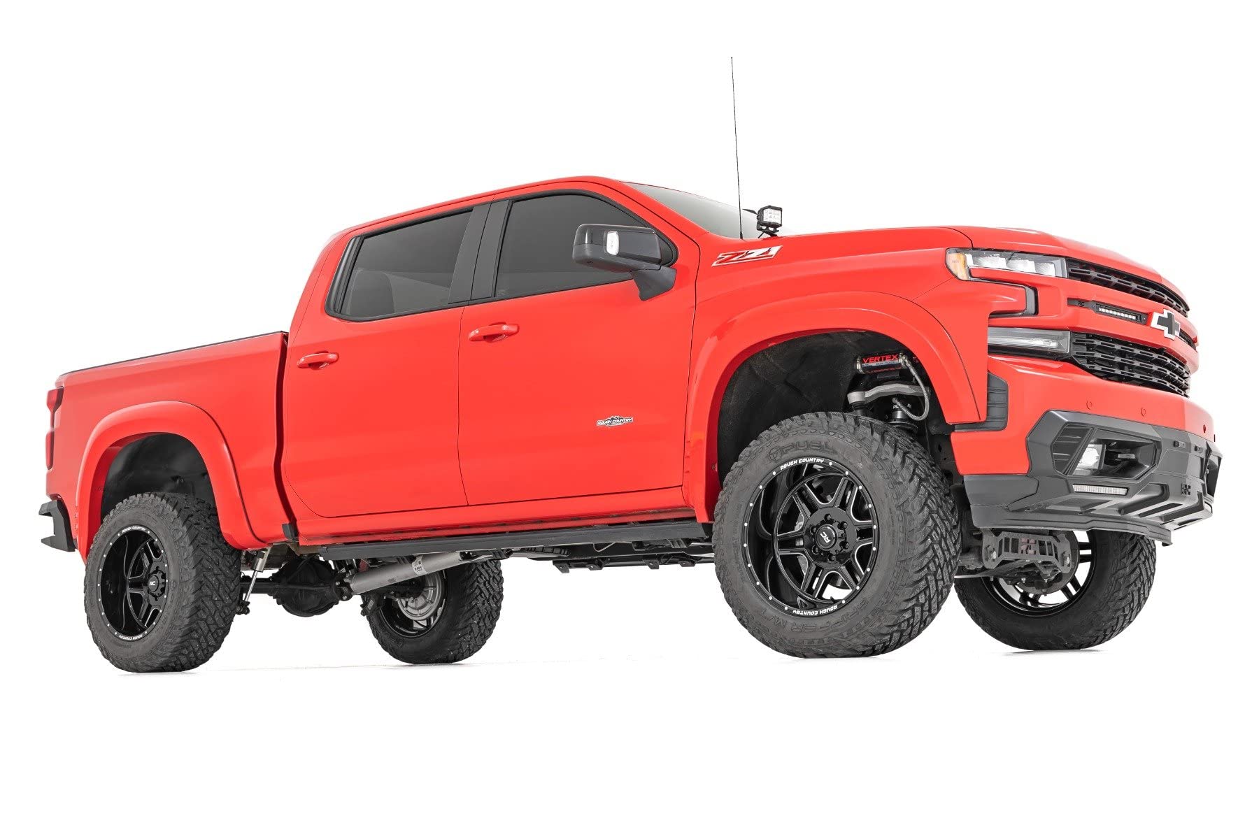 20x12 Rough Country 92 Series One-Piece, 6x5.5" Bolt Pattern, 44mm Offset Gloss Black Wheel