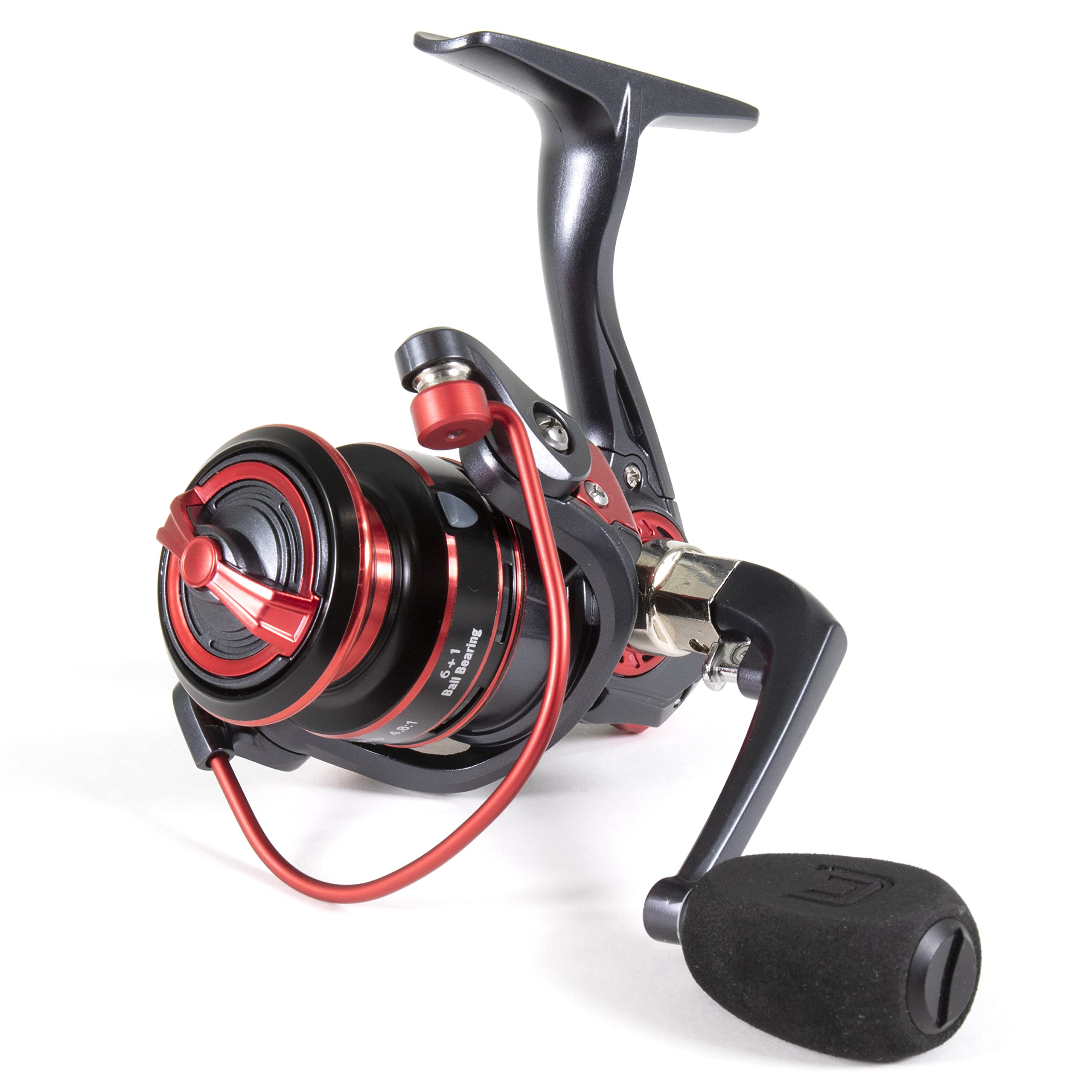 Katana CLAM Ice Fishing Reel – Smooth 6+1 Bearings, SF Drag System & Oversized EVA Handle for Cold Weather Angling