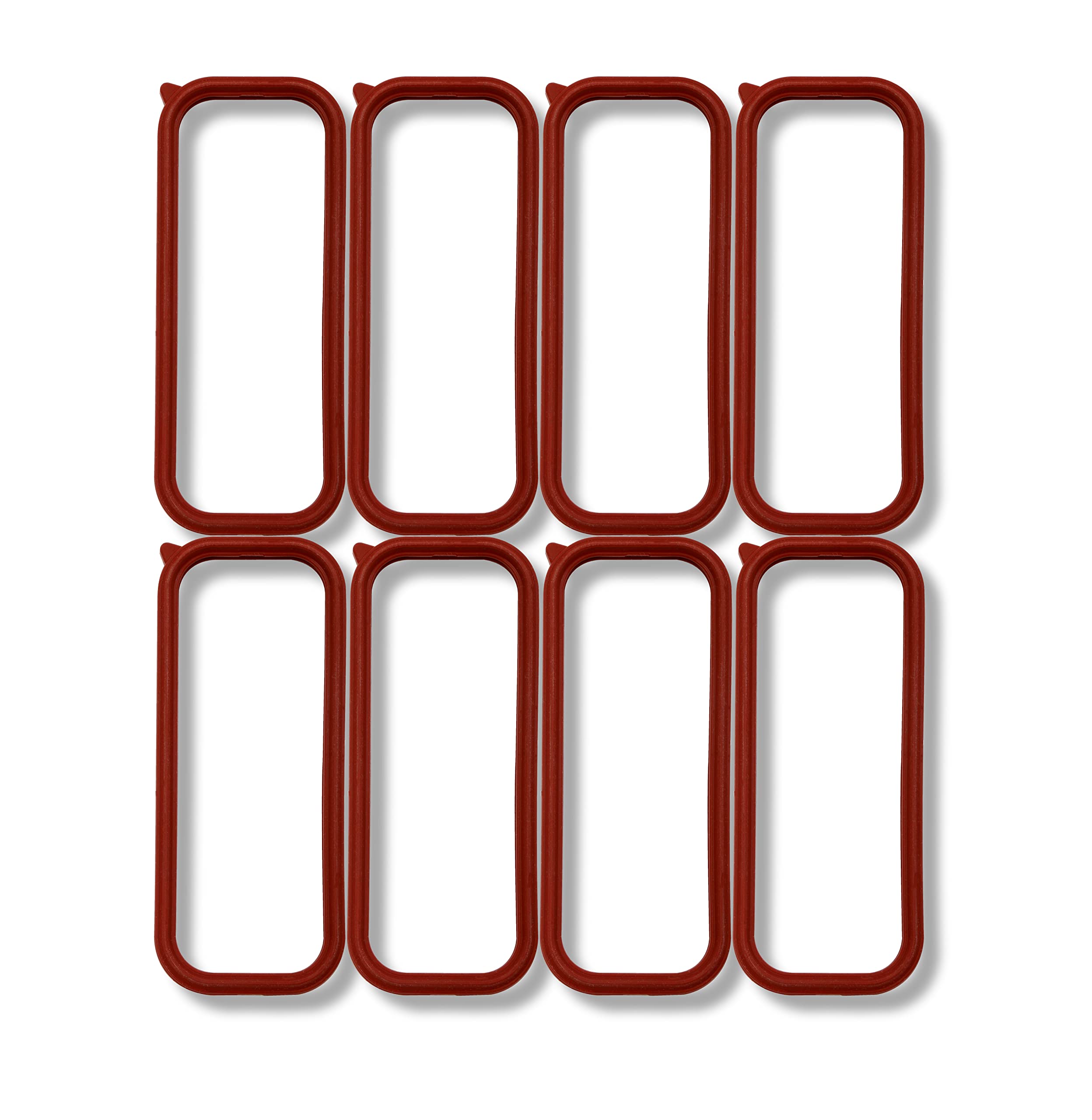 Intake Plenum Gasket Mr. Gasket 61050G Molded O-Ring Style Seals Set of 8 Seals for Use w/Cathedral Port Heads