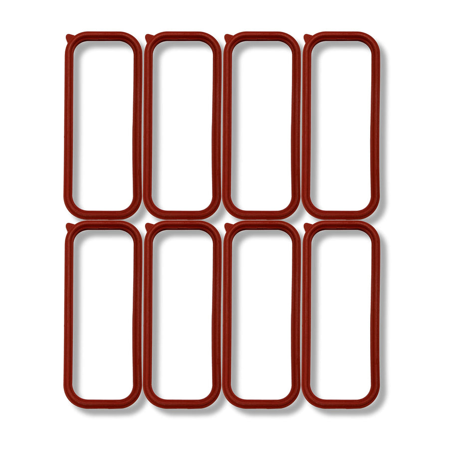 Intake Plenum Gasket Mr. Gasket 61050G Molded O-Ring Style Seals Set of 8 Seals for Use w/Cathedral Port Heads