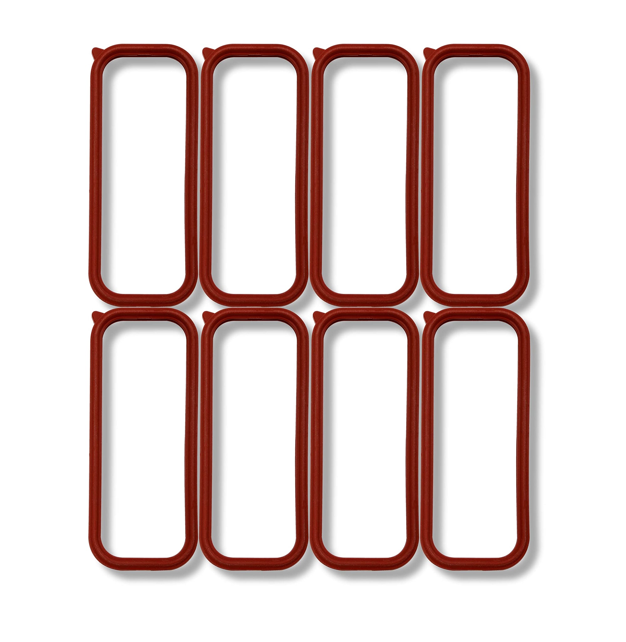 Intake Plenum Gasket Mr. Gasket 61050G Molded O-Ring Style Seals Set of 8 Seals for Use w/Cathedral Port Heads