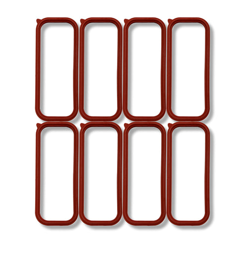 Intake Plenum Gasket Mr. Gasket 61050G Molded O-Ring Style Seals Set of 8 Seals for Use w/Cathedral Port Heads