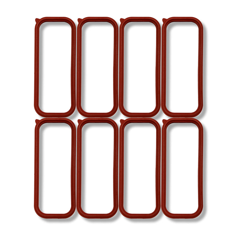 Intake Plenum Gasket Mr. Gasket 61050G Molded O-Ring Style Seals Set of 8 Seals for Use w/Cathedral Port Heads