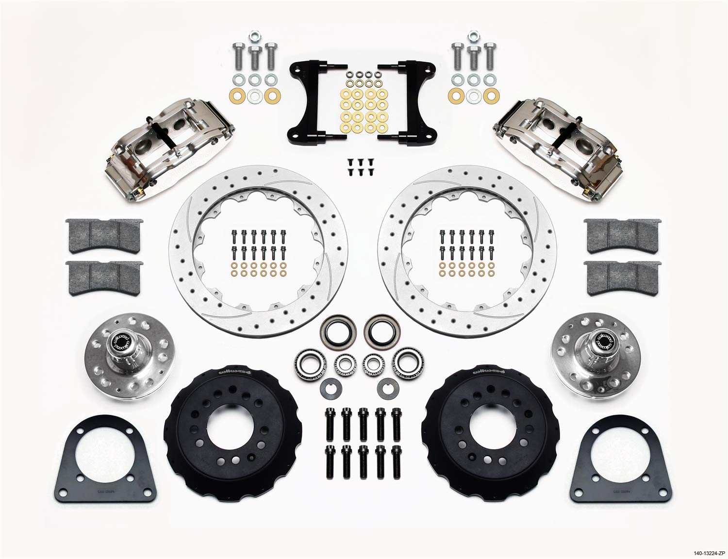 Front Hub Kit FNSL6R,12.88" Drill-Zinc,Pol