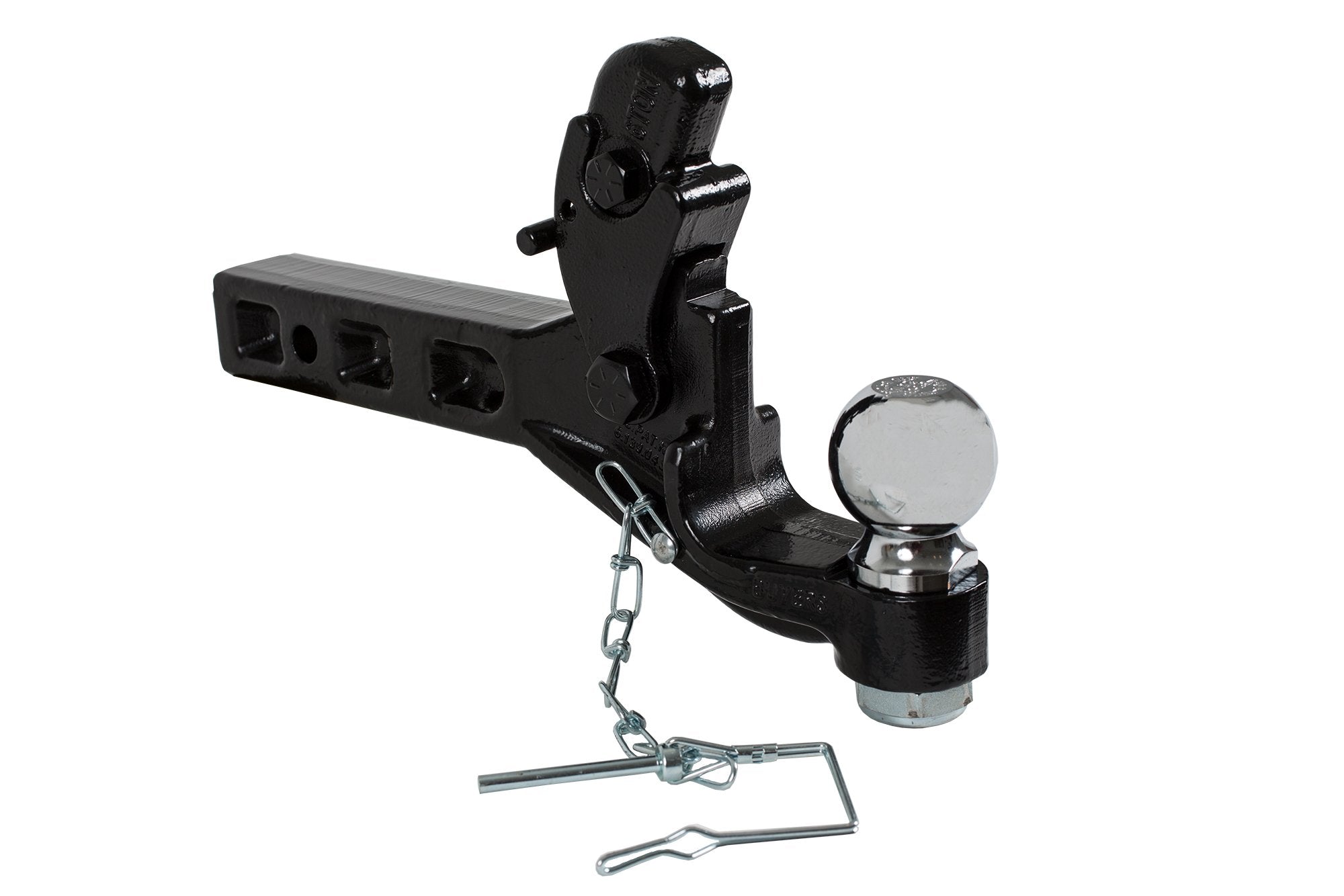 6-Ton Buyers Products Combination Hitch Mount Receiver with 2 Inch Ball, Black
