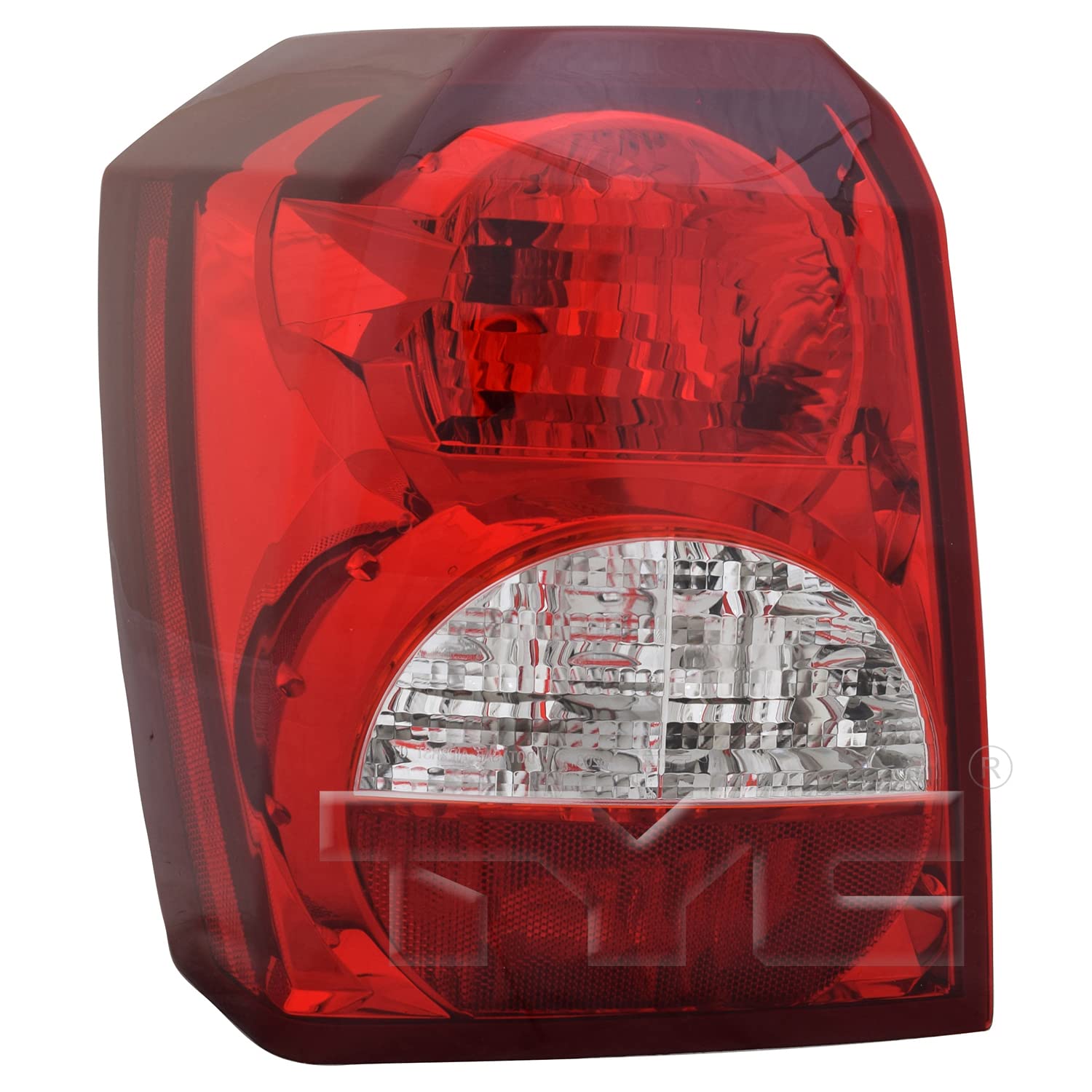 Left TYC Tail Light Assembly Compatible with 2008-2012 Dodge Caliber