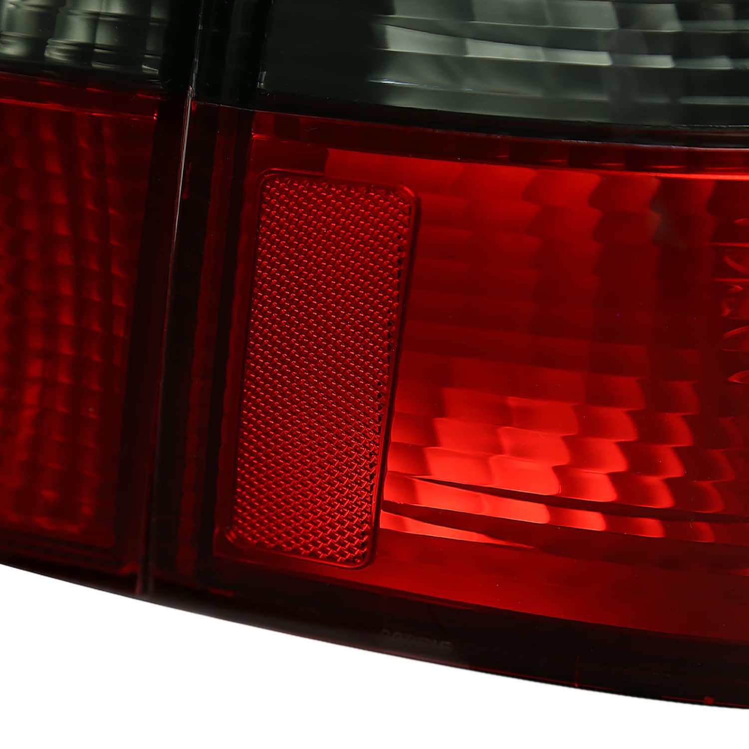 Red Smoke Tail Lights SPEC-D TUNING Compatible with 1999-2000 Honda Civic 4 Door Sedan, Left + Right Pair Assembly