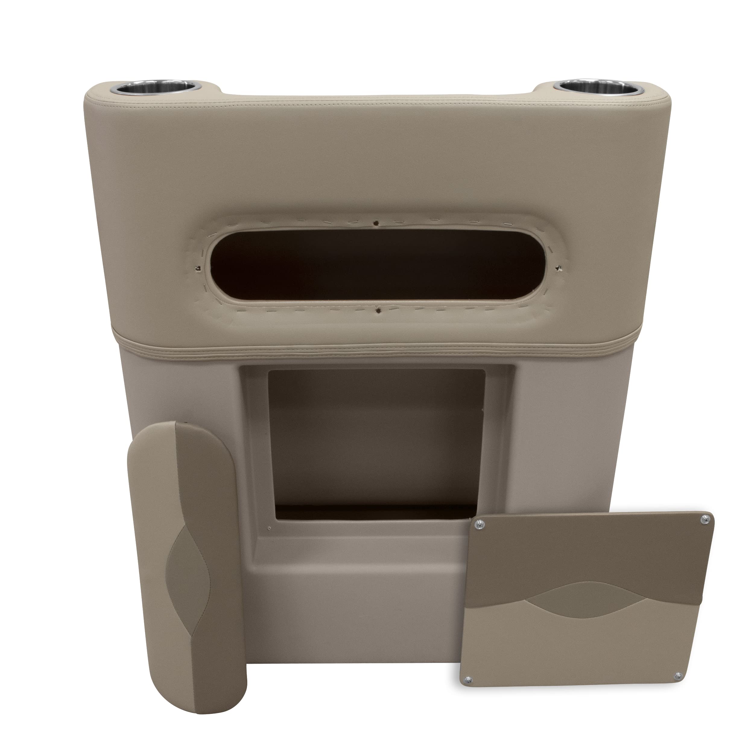 Wise Premier Series BM1158-1749 Pontoon Helm Steering Console, Mocha Java/Café/Mushroom