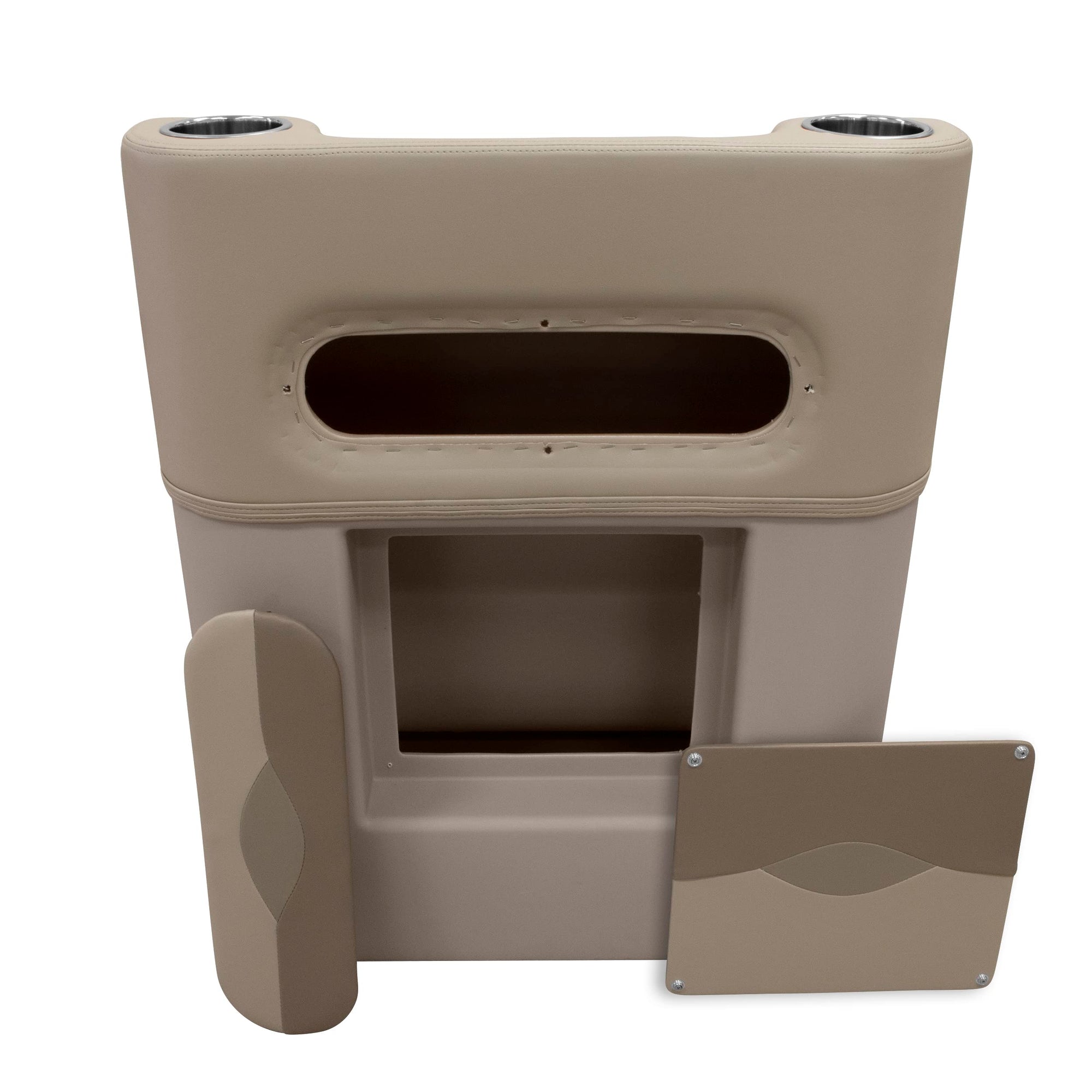 Wise Premier Series BM1158-1749 Pontoon Helm Steering Console, Mocha Java/Café/Mushroom