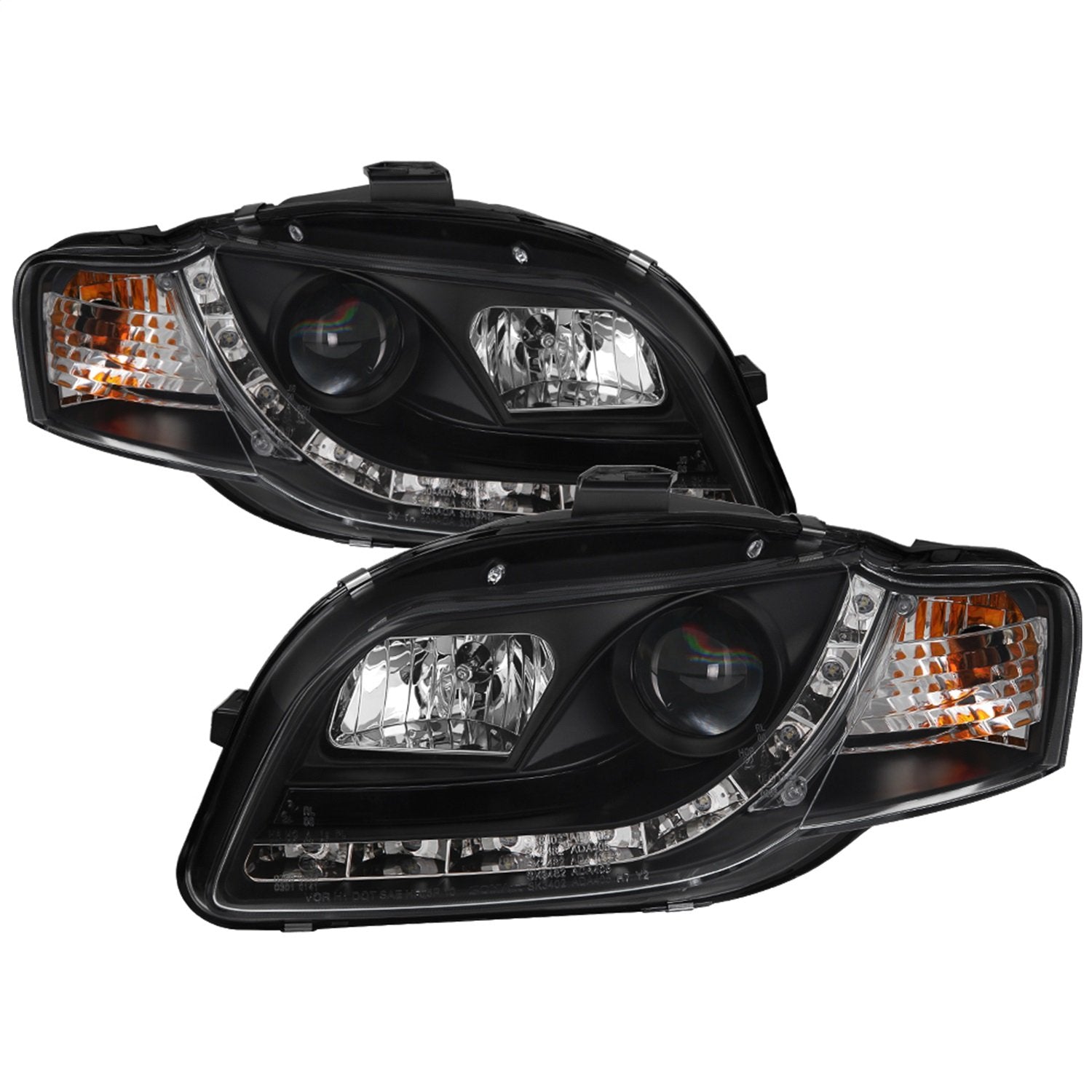 Headlights Spyder Signature (PRO-YD-AA405-DRL-BK)