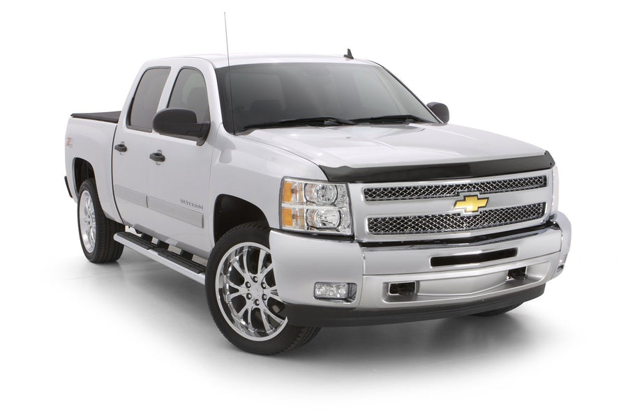 Aeroskin Hood Protector Auto Ventshade [AVS] | Fits 2014 - 2025 Ford Transit Connect (Grille Fascia Mount) | Low Profile Deflector / Bug Shield - 1 pc., Smoke | 322099