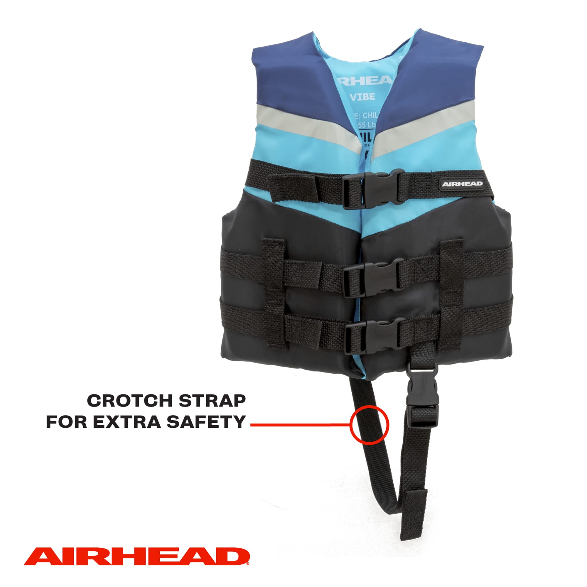 Vibe Airhead Life Vest, Closed Sided PFD, Child